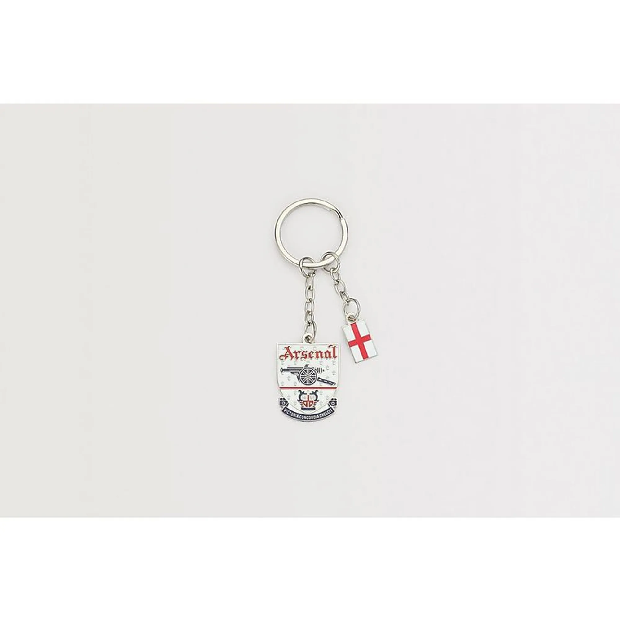 Arsenal Classics England White Keyring, White