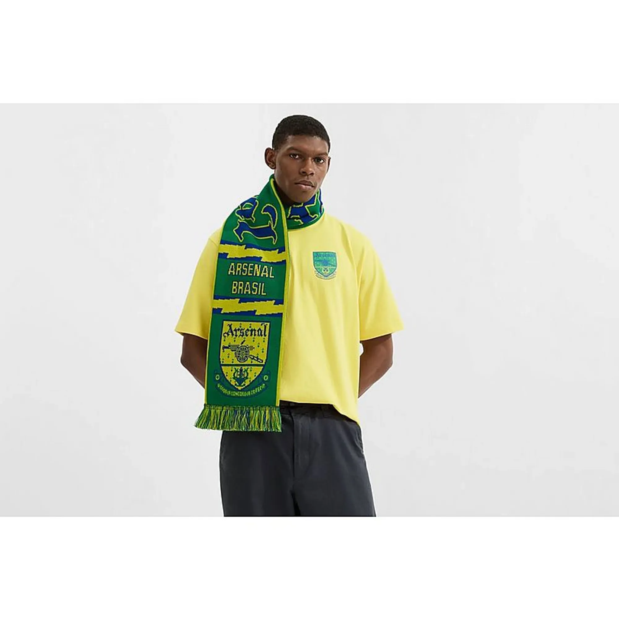 Arsenal Classics Brazil Yellow Scarf, Yellow