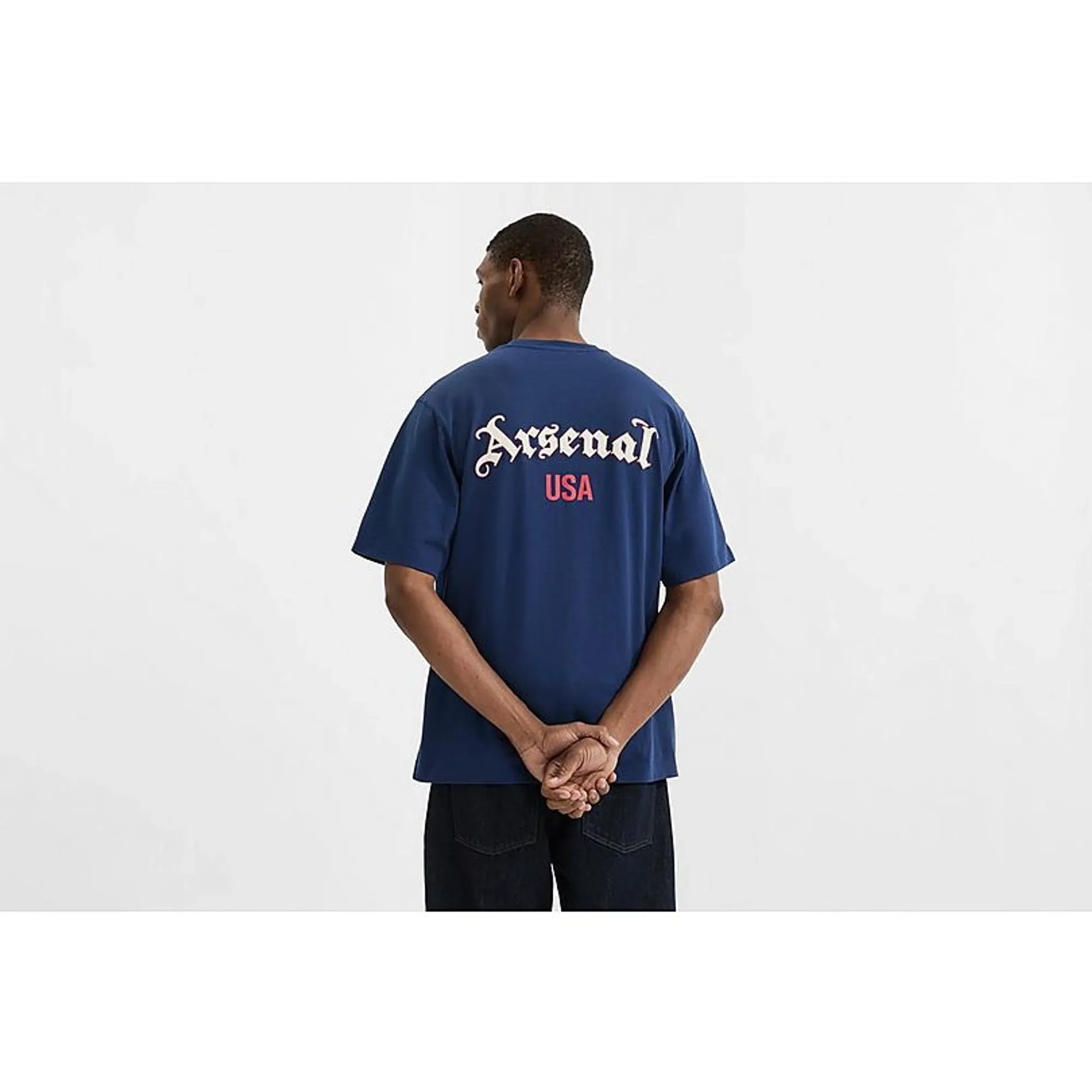 Arsenal Classics USA Navy T-Shirt, Blue