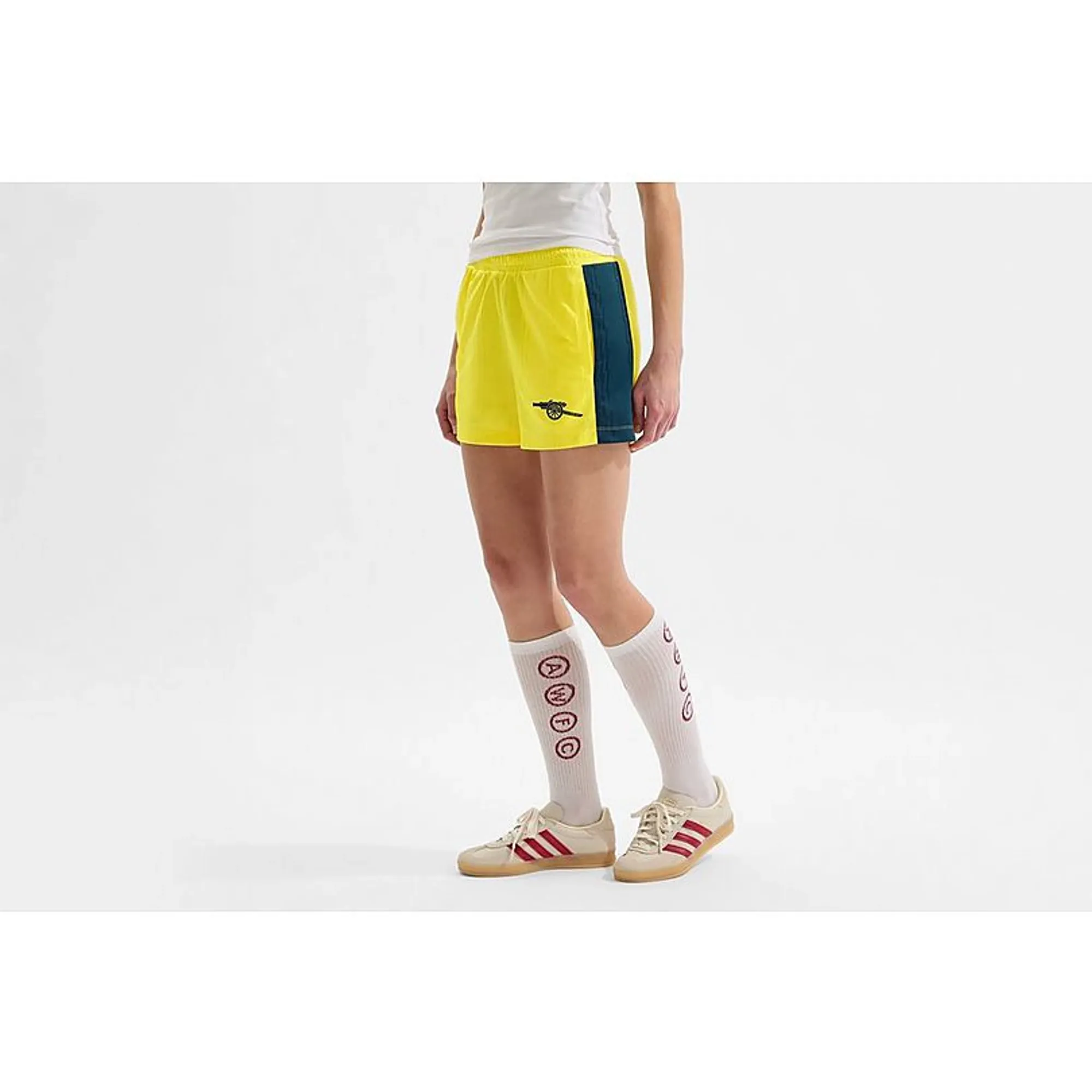 Arsenal AWFC Classics Jacquard Relaxed Shorts, Yellow