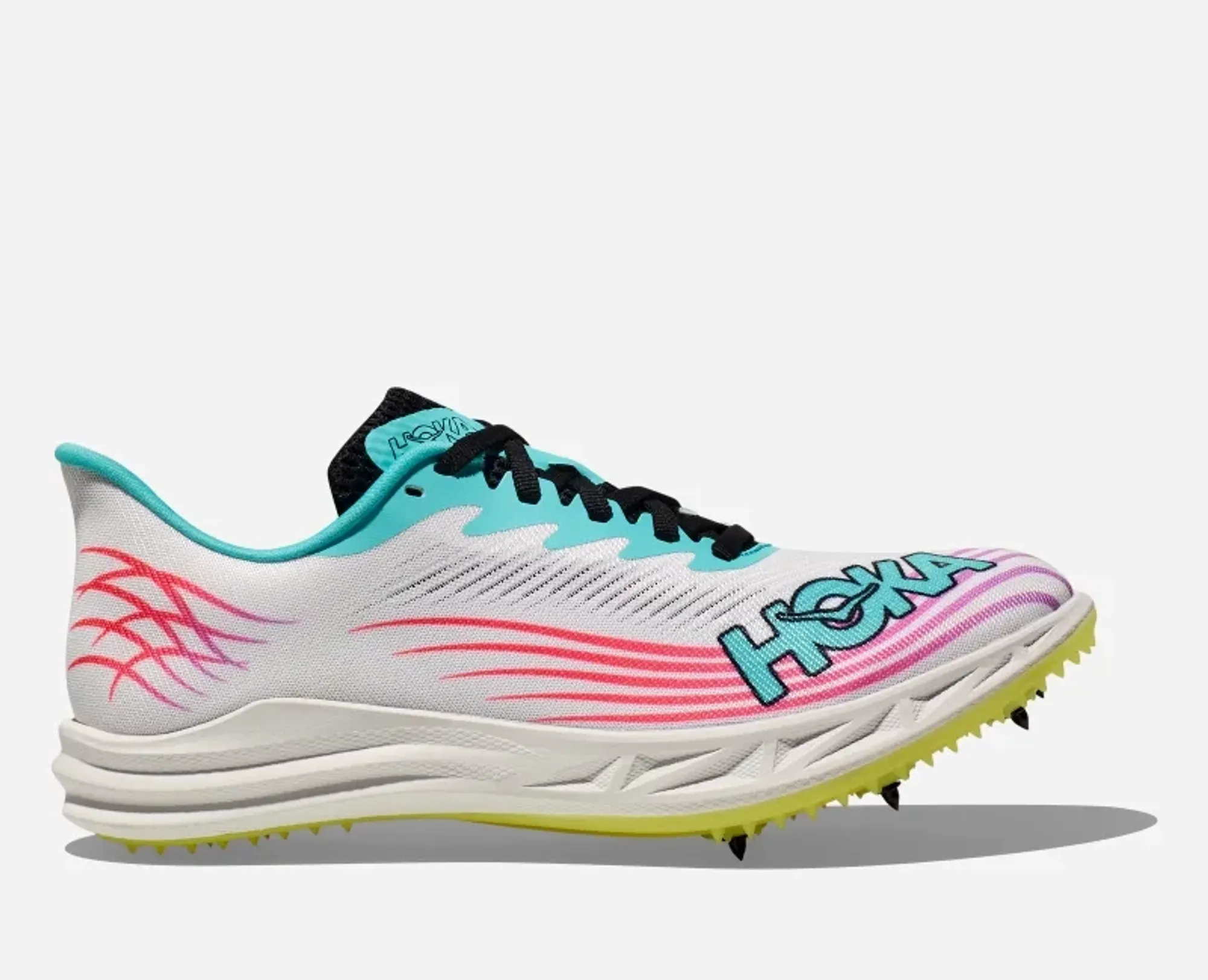 Hoka Crescendo Md 2 Race Shoes In White/Cielo Blue