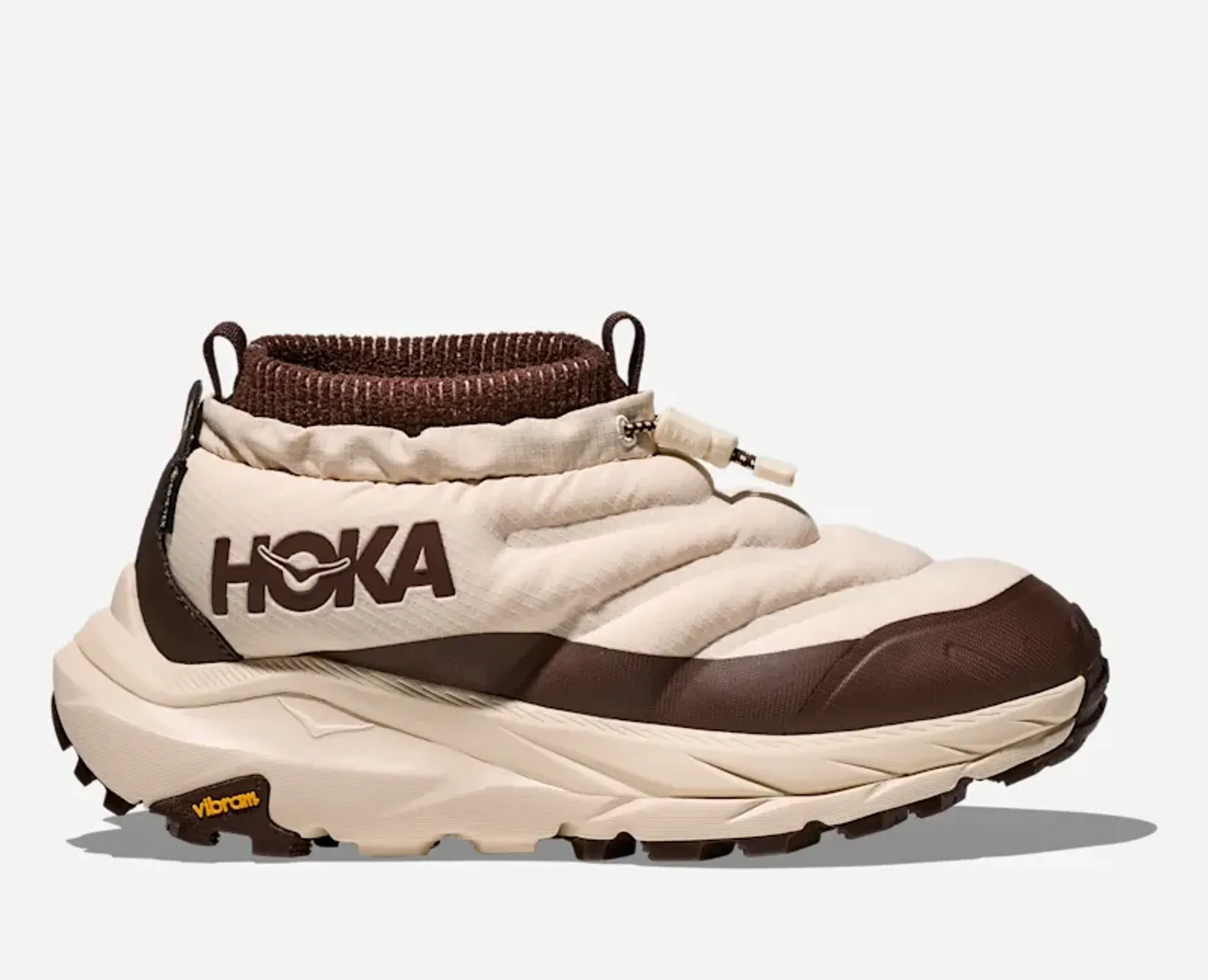 Hoka Women's Kaha 2 Frost Moc Gore-Tex Halfdays Lifestyle Shoes In Oat Milk/Spiked Cocoa