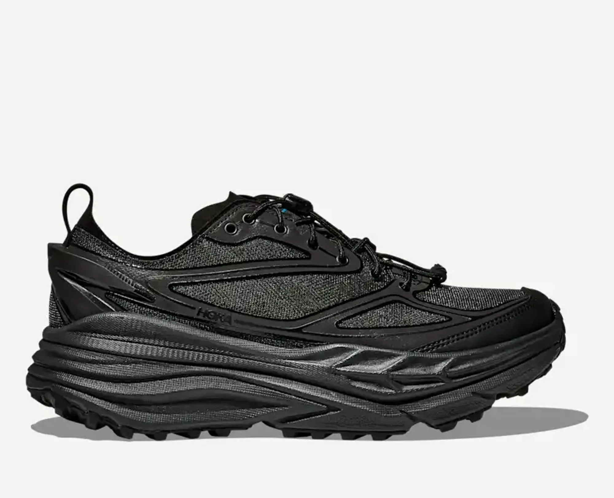Hoka Stinson One7 + Dover Street Market Lifestyle Shoes In Black/Carbon Black
