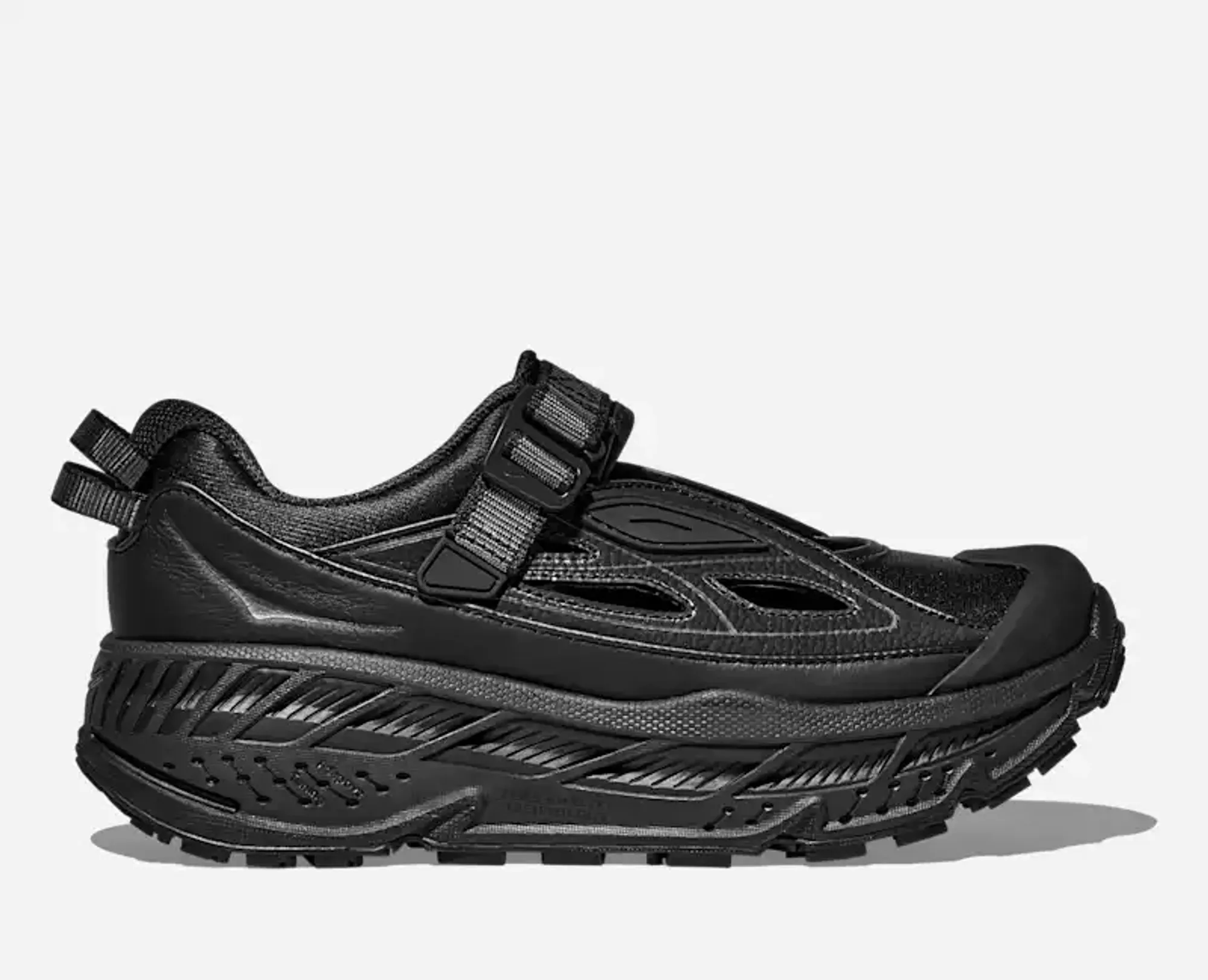Hoka Stinson Breeze Lifestyle Shoes In Black/Carbon Black