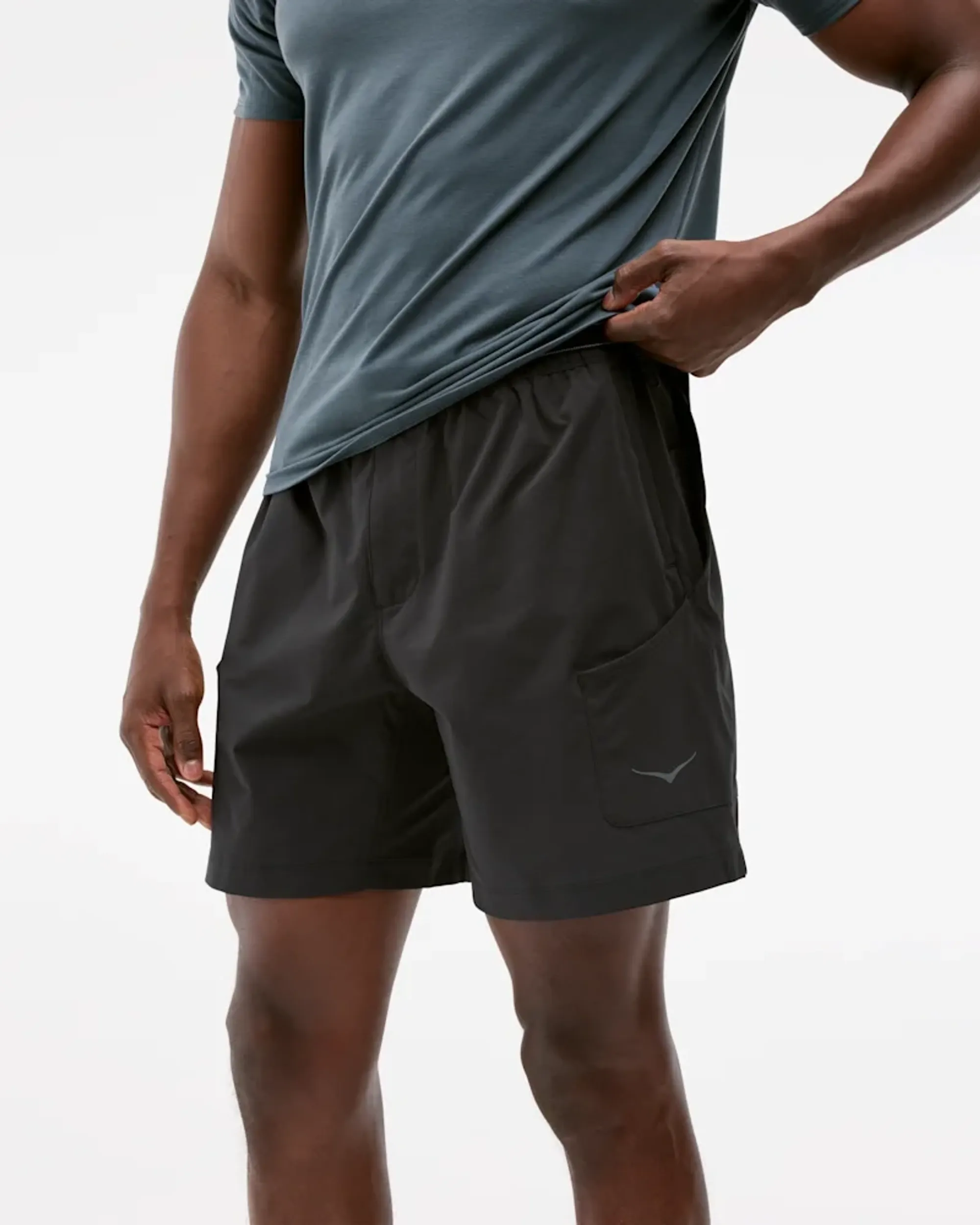 Hoka Men's Woodland Hike Shorts In Black