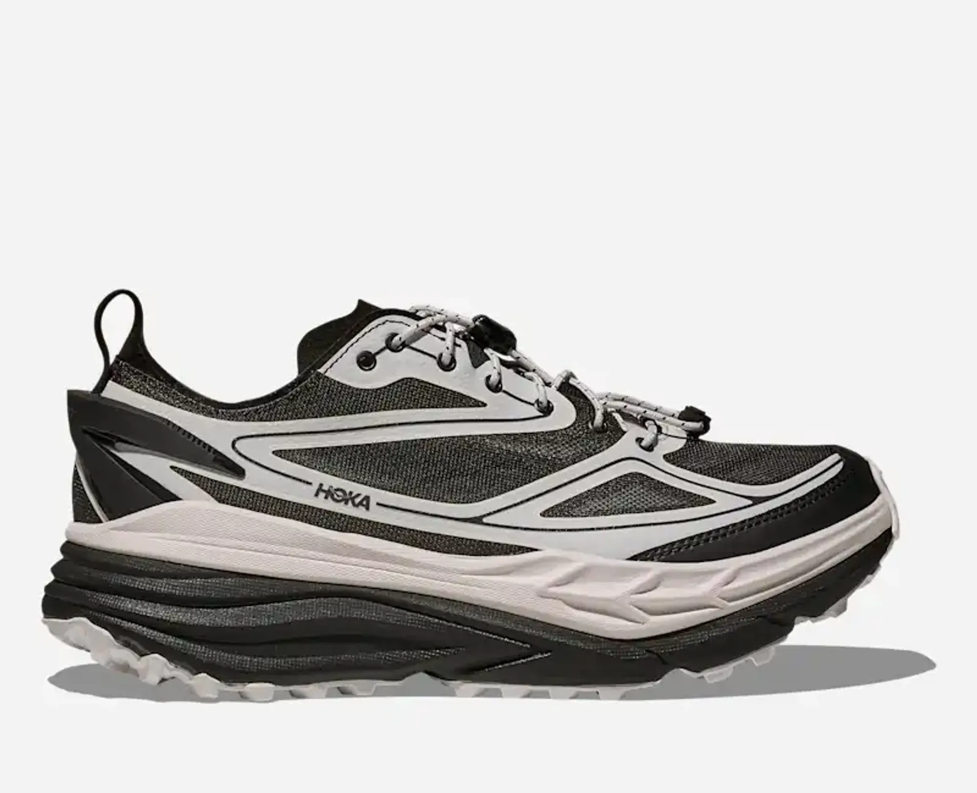 Hoka Stinson One7 + Dover Street Market Lifestyle Shoes In Black/White