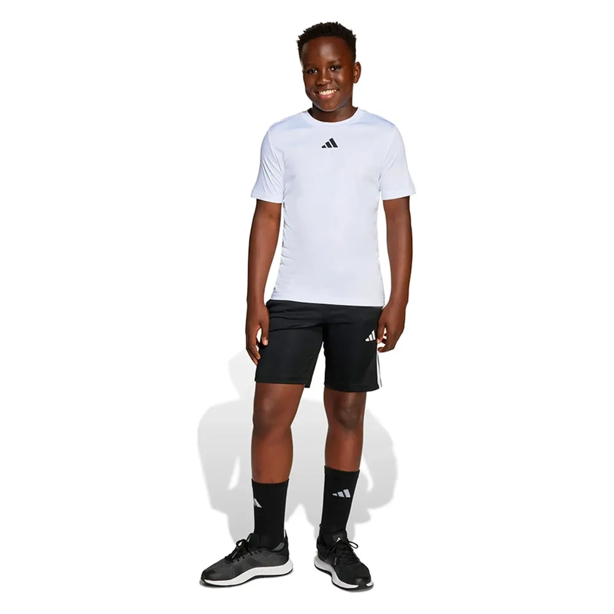Adidas Train Essentials 3 Stripes Tee Set