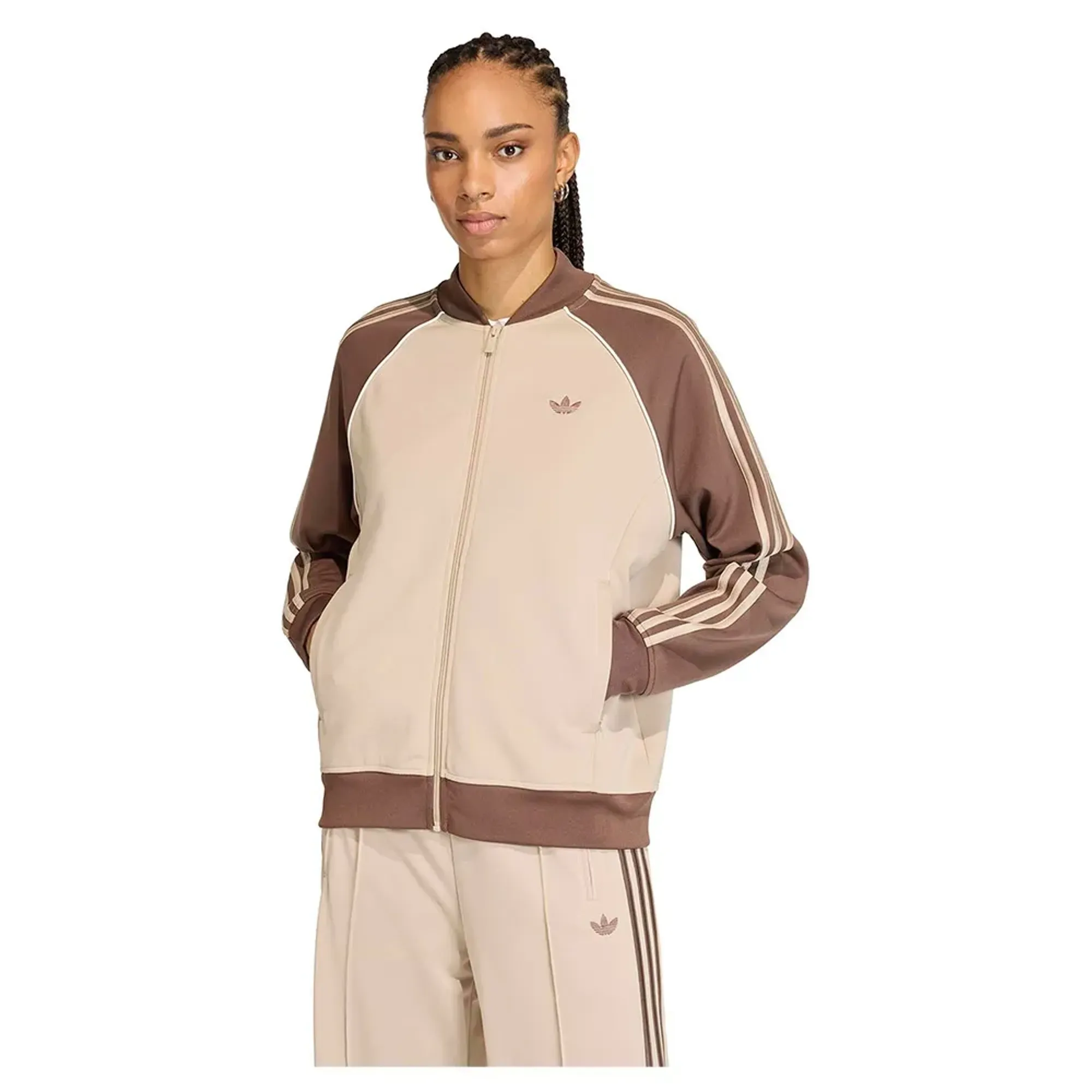 Adidas Originals Sst Loose Full Zip Sweatshirt
