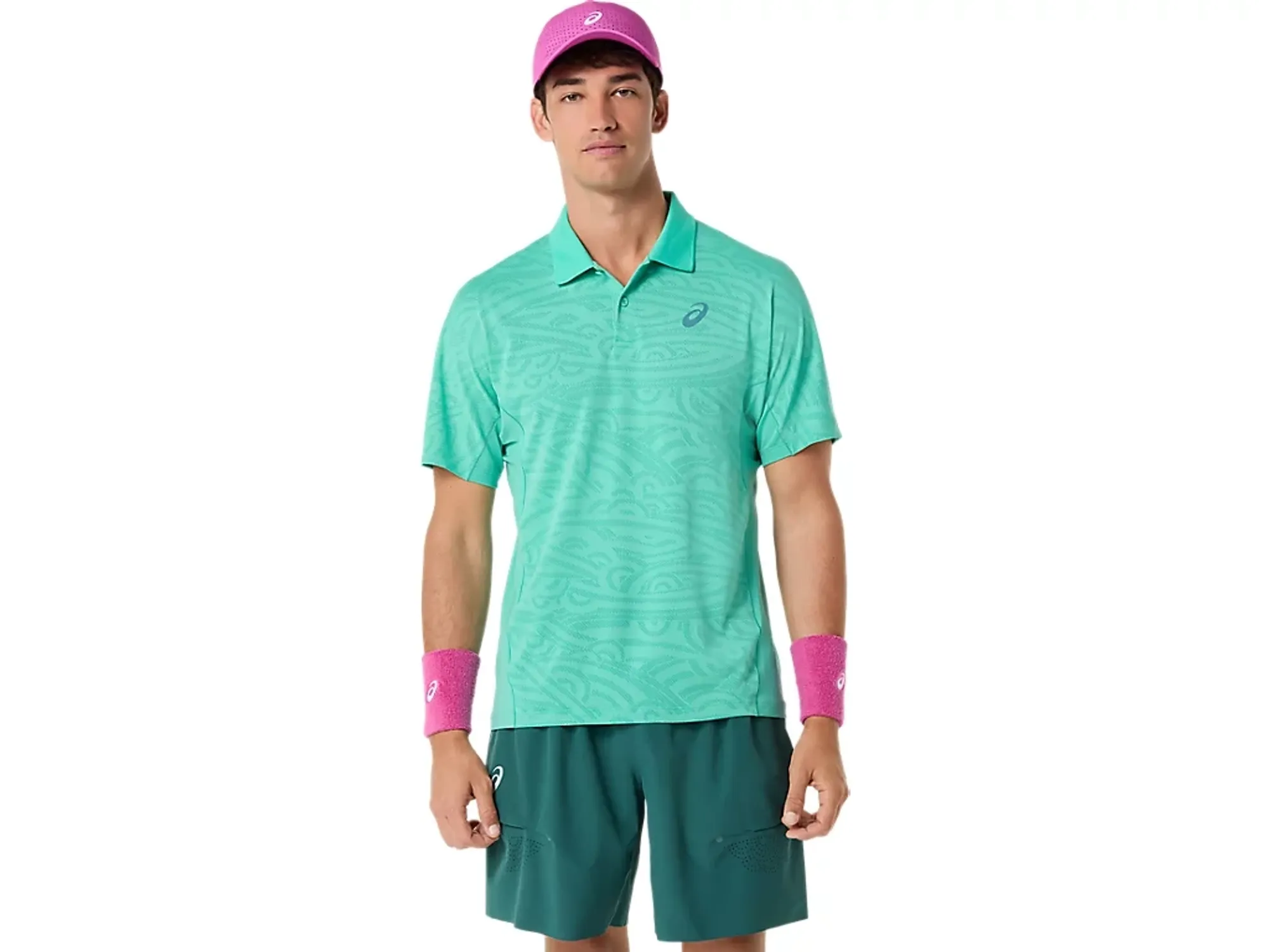 Asics Match Jacquard Polo Ss Top