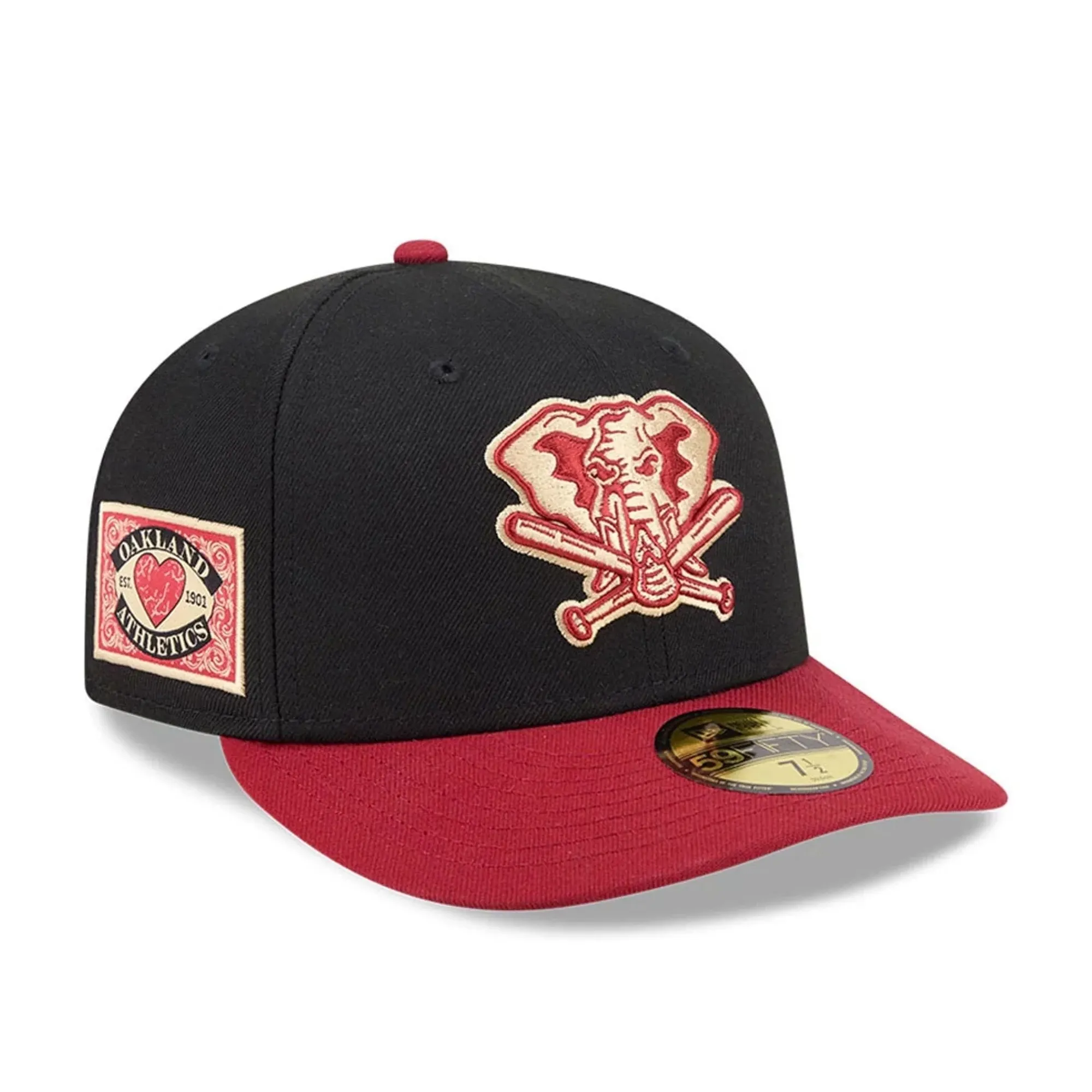 Athletics MLB Team Cards Black 59FIFTY Fitted Cap New Era Cap adult unisex