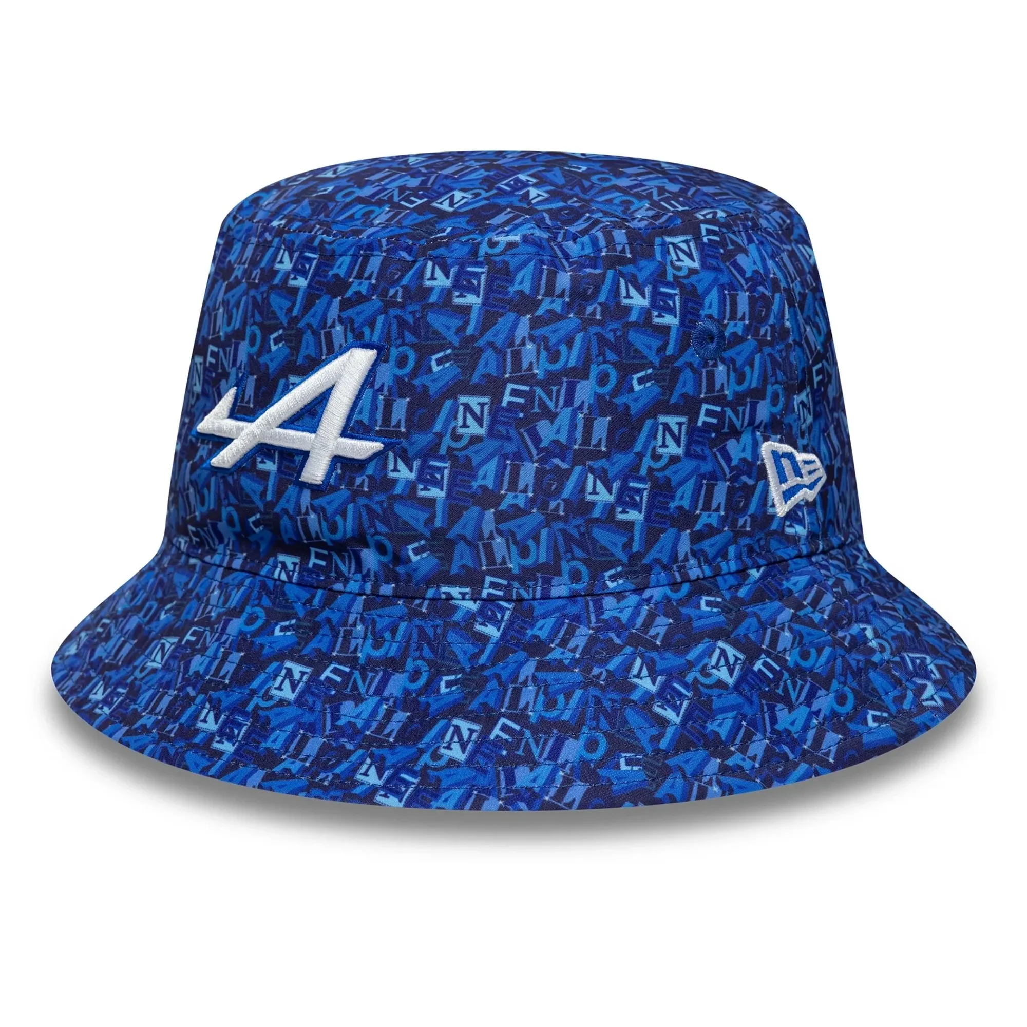 Alpine Racing All Over Print Navy Bucket Hat New Era Cap adult unisex