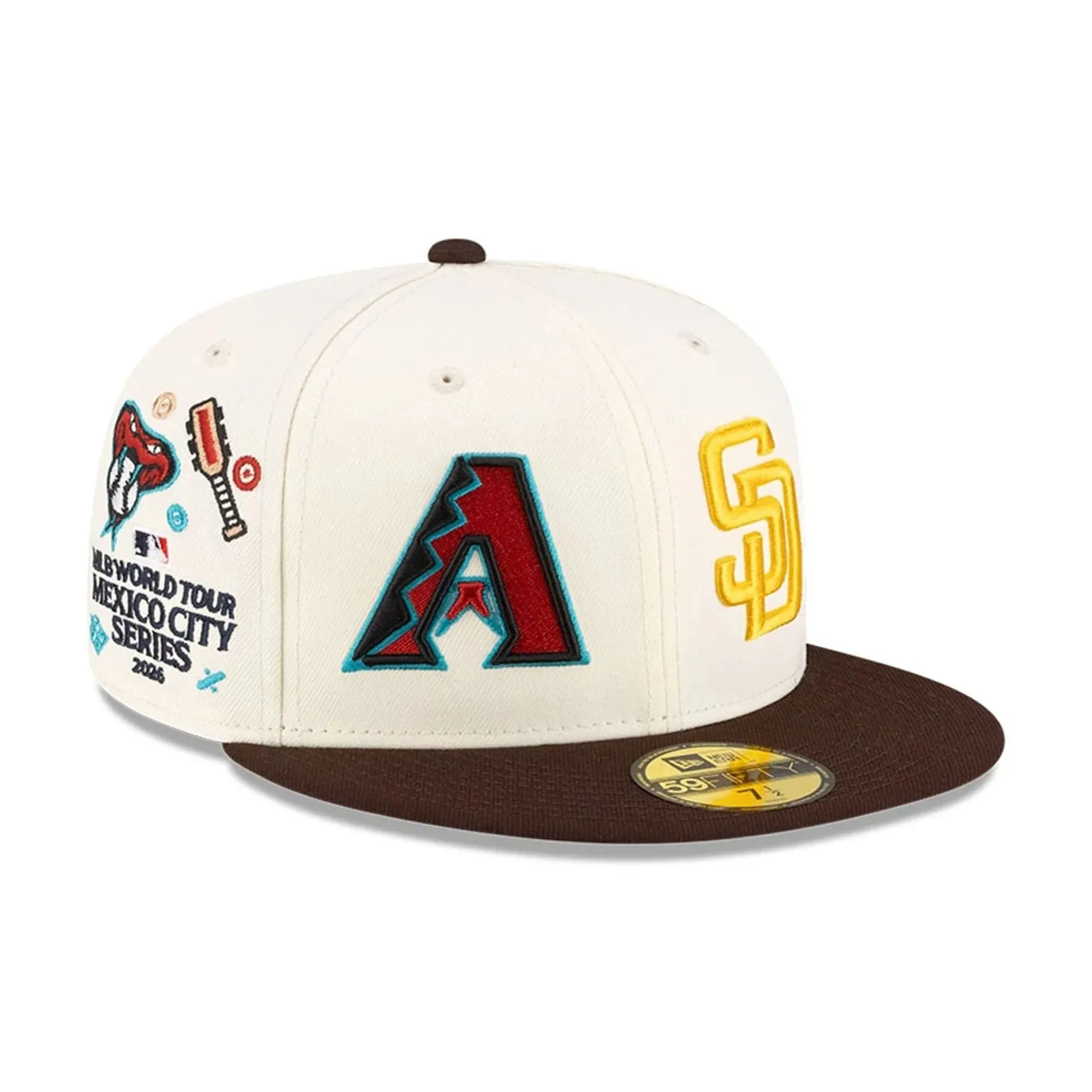 All Over MLB Mexico City Series 2026 White 59FIFTY Fitted Cap New Era Cap adult unisex