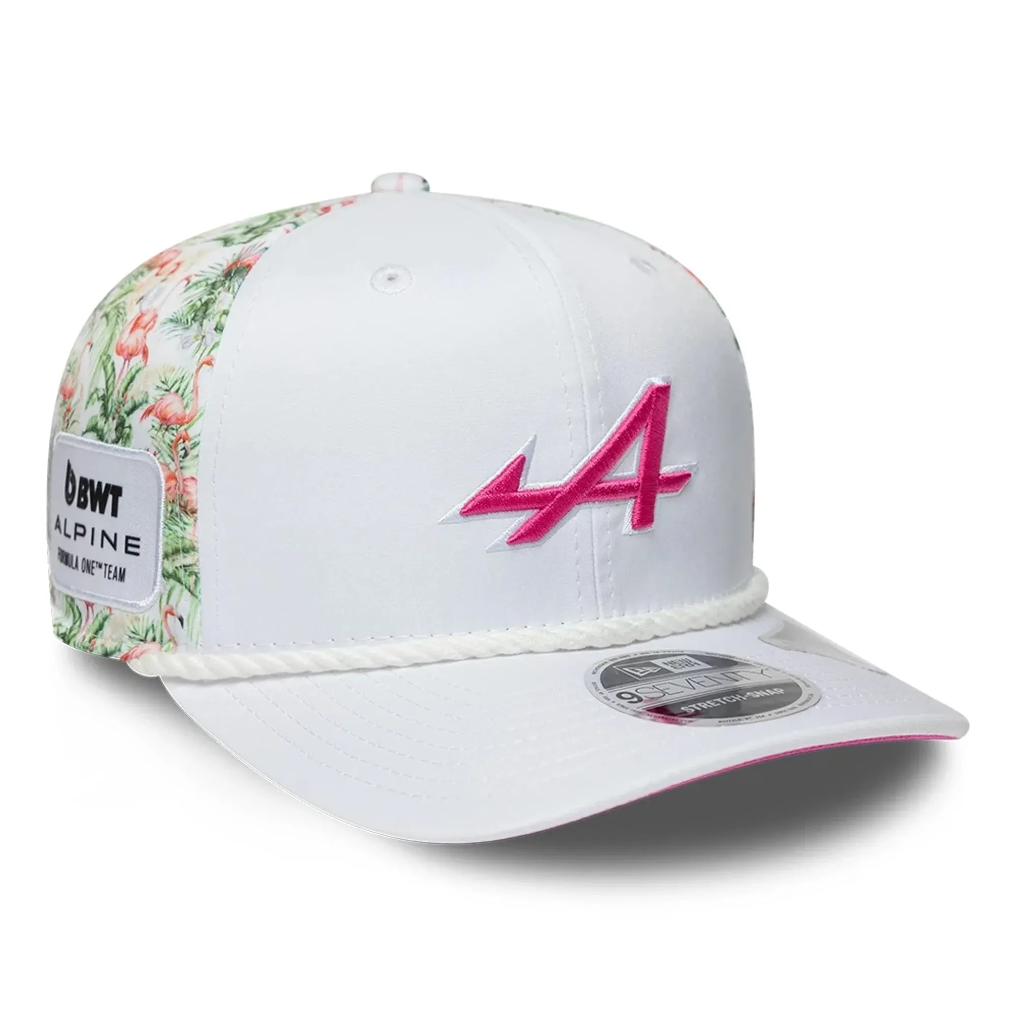 Alpine Racing Miami Race Special White 9SEVENTY Stretch Snap Adjustable Cap New Era Cap adult unisex