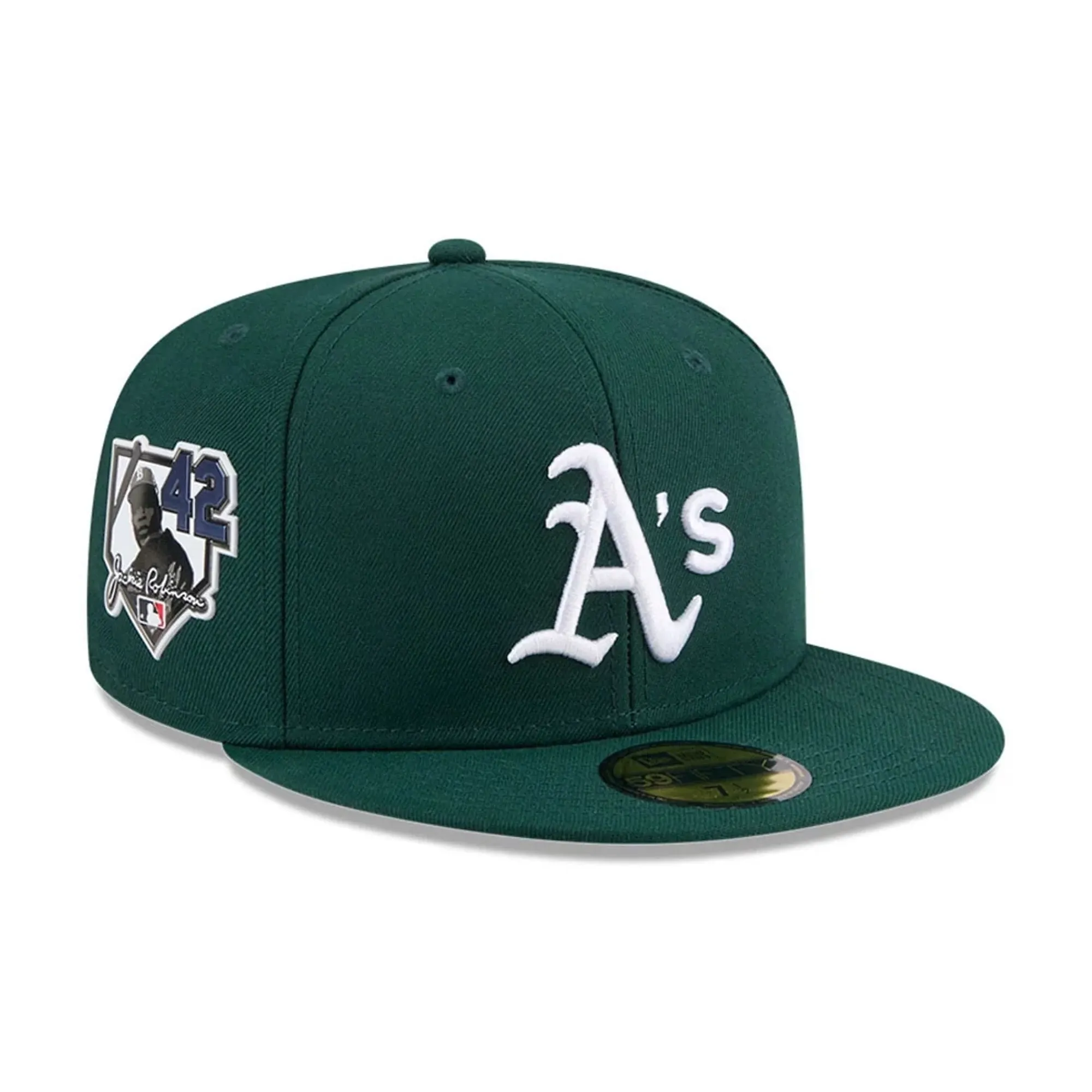 Athletics MLB Jackie Robinson Dark Green 59FIFTY Fitted Cap New Era Cap adult unisex