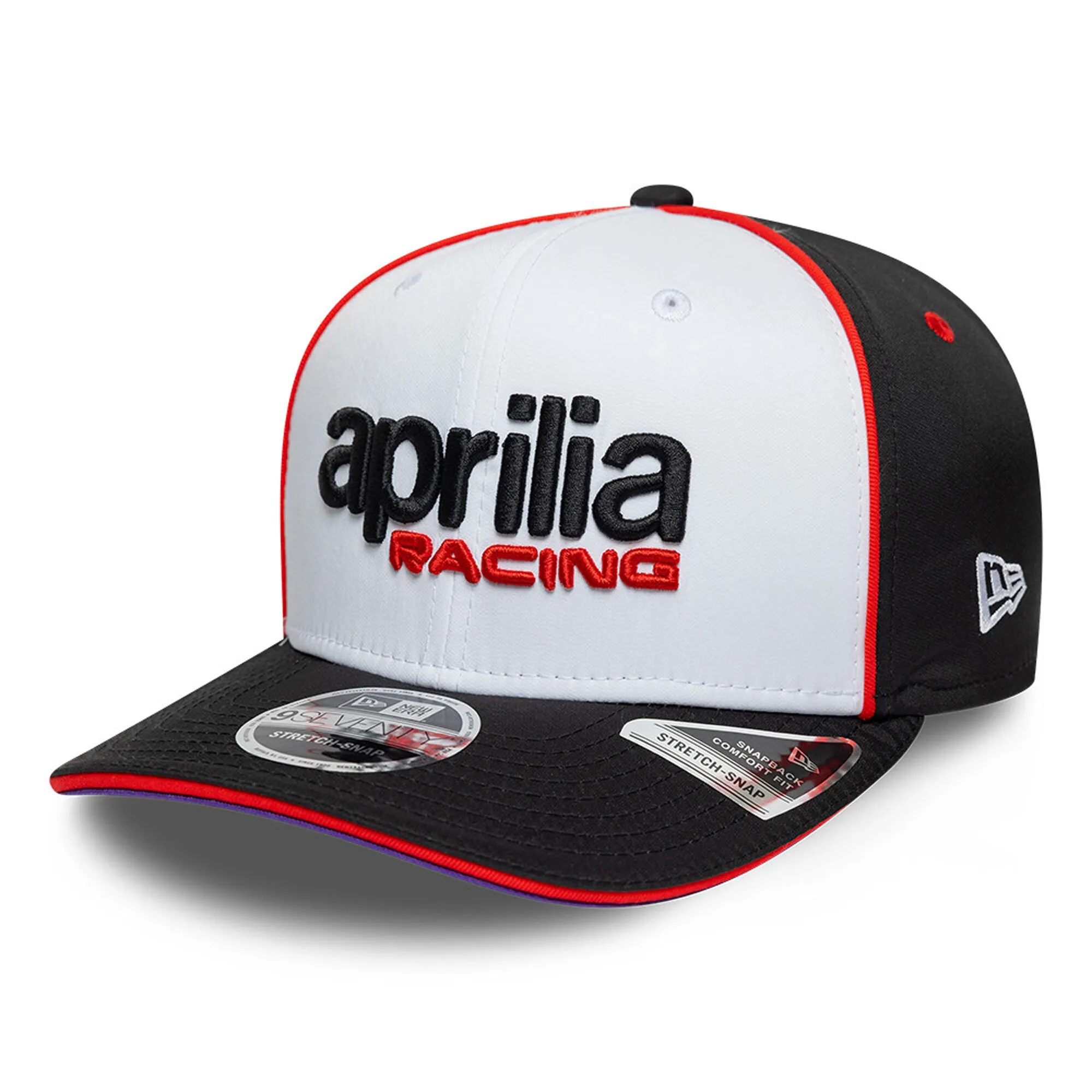 Aprilia Team White 9SEVENTY Stretch Snap Adjustable Cap New Era Cap adult unisex