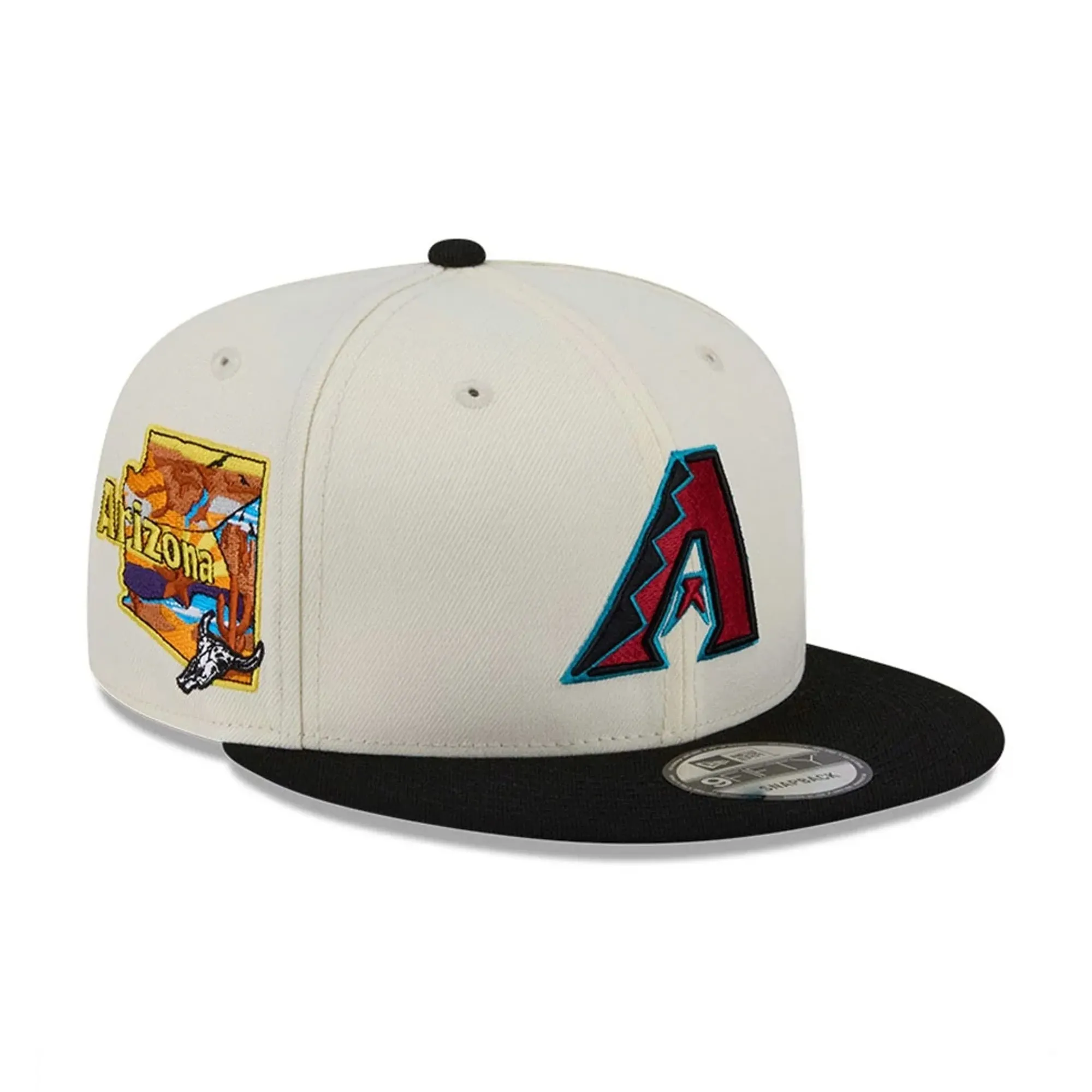 Arizona Diamondbacks MLB Localized White 9FIFTY Snapback Adjustable Cap New Era Cap adult unisex