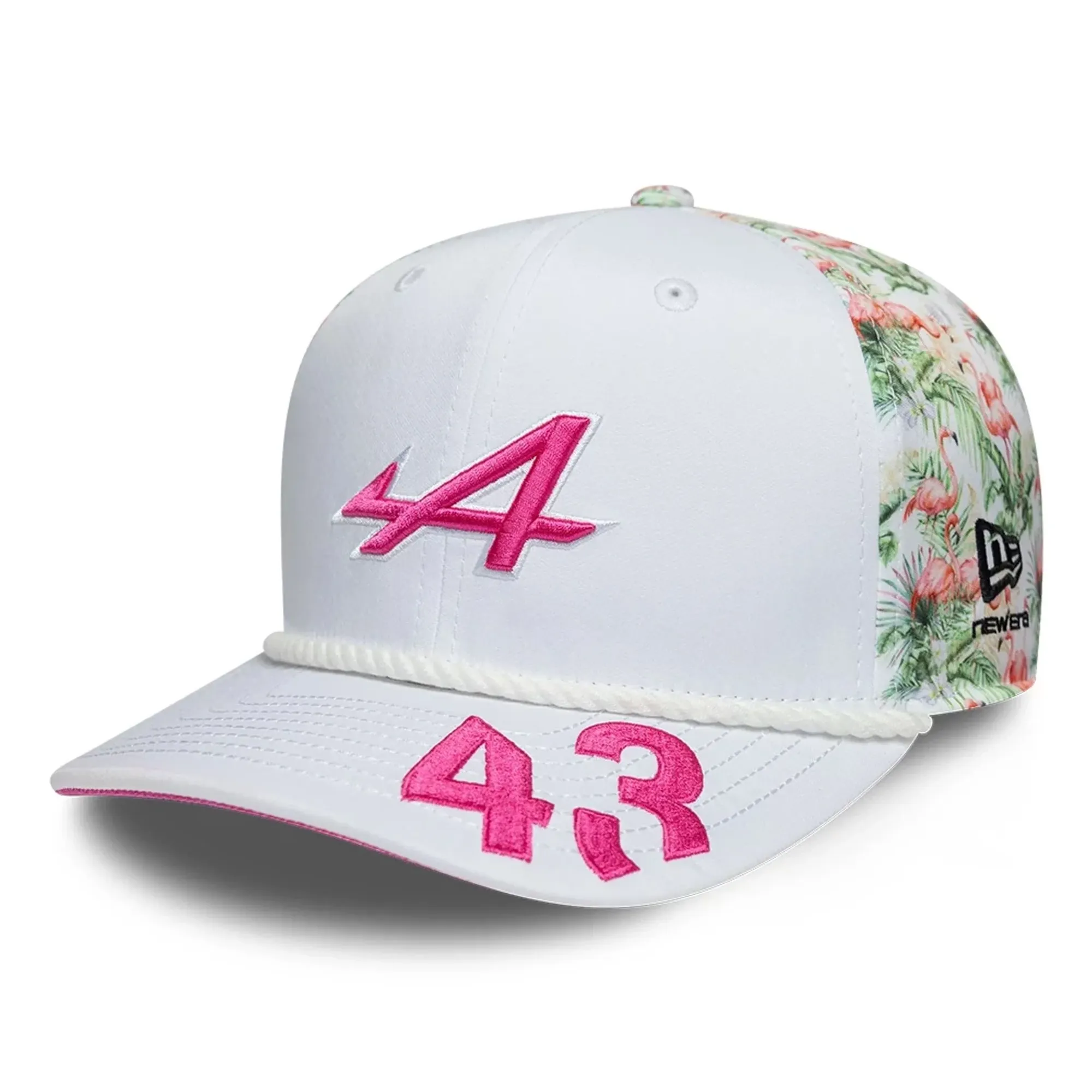 Alpine Racing Franco Colapinto Miami Race Special White 9SEVENTY Stretch Snap Adjustable Cap New Era Cap adult unisex