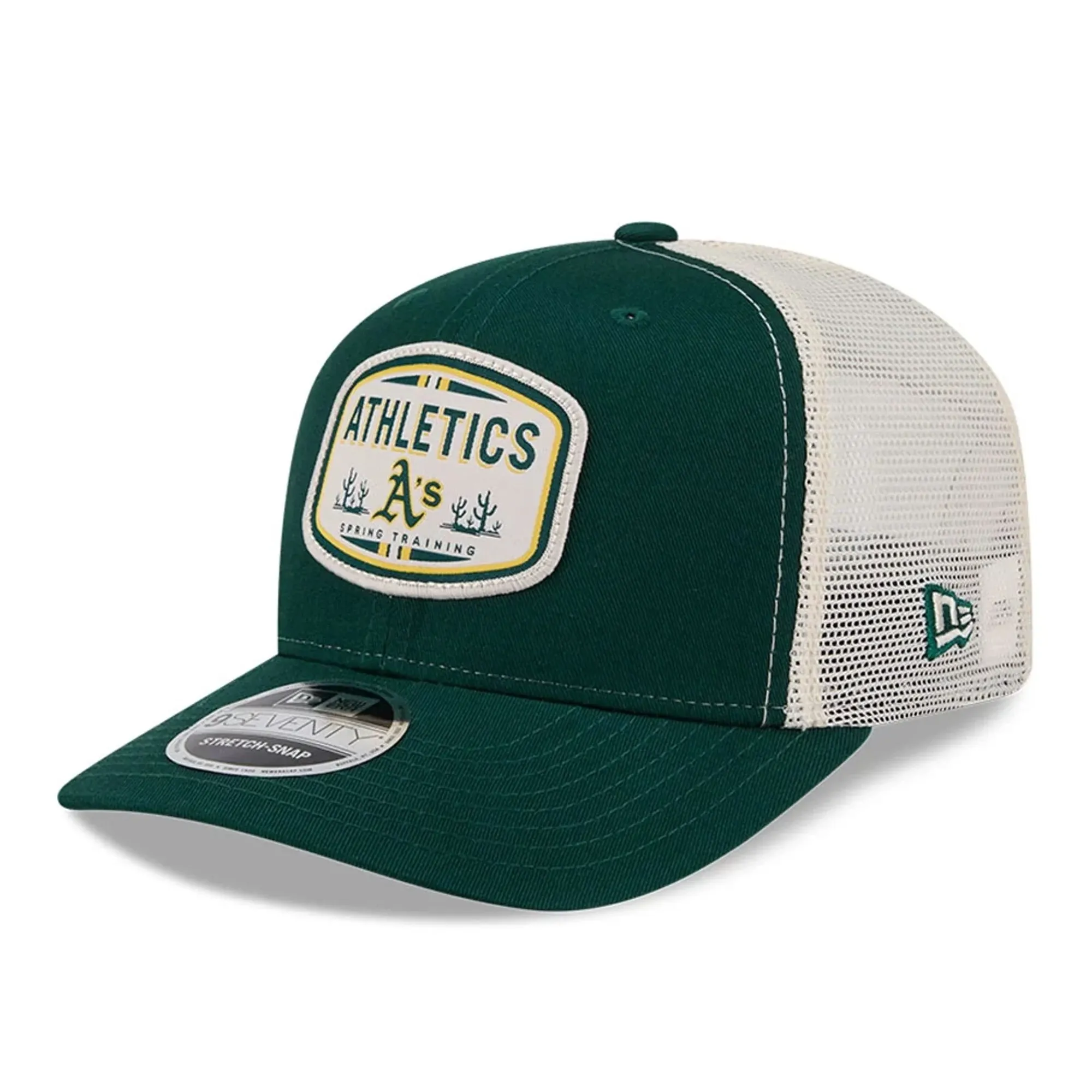 Athletics MLB Patch Dark Green 9SEVENTY Stretch Snap Adjustable Cap New Era Cap adult unisex