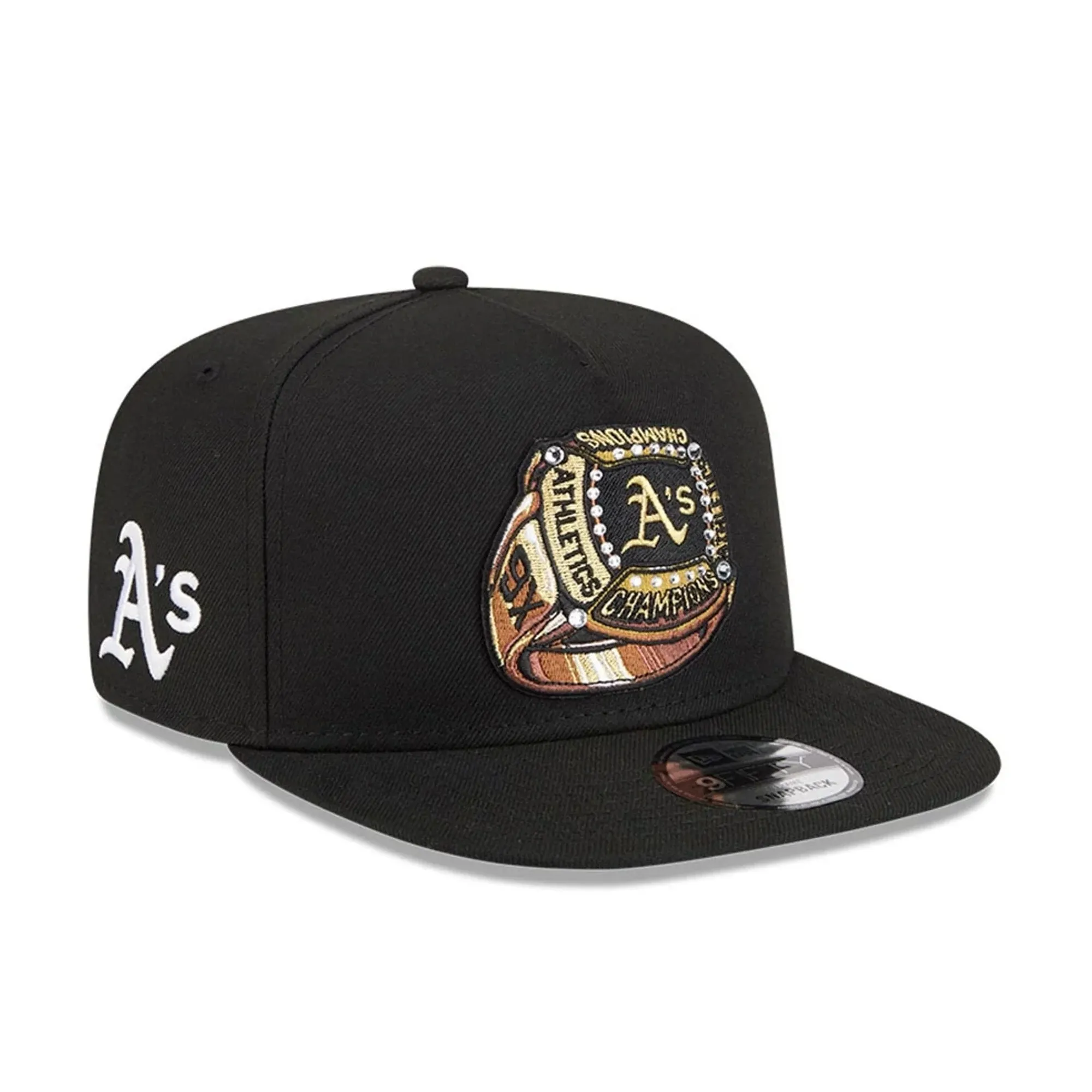 Athletics MLB Ring Black 9FIFTY A-Frame Snapback Adjustable Cap New Era Cap adult unisex