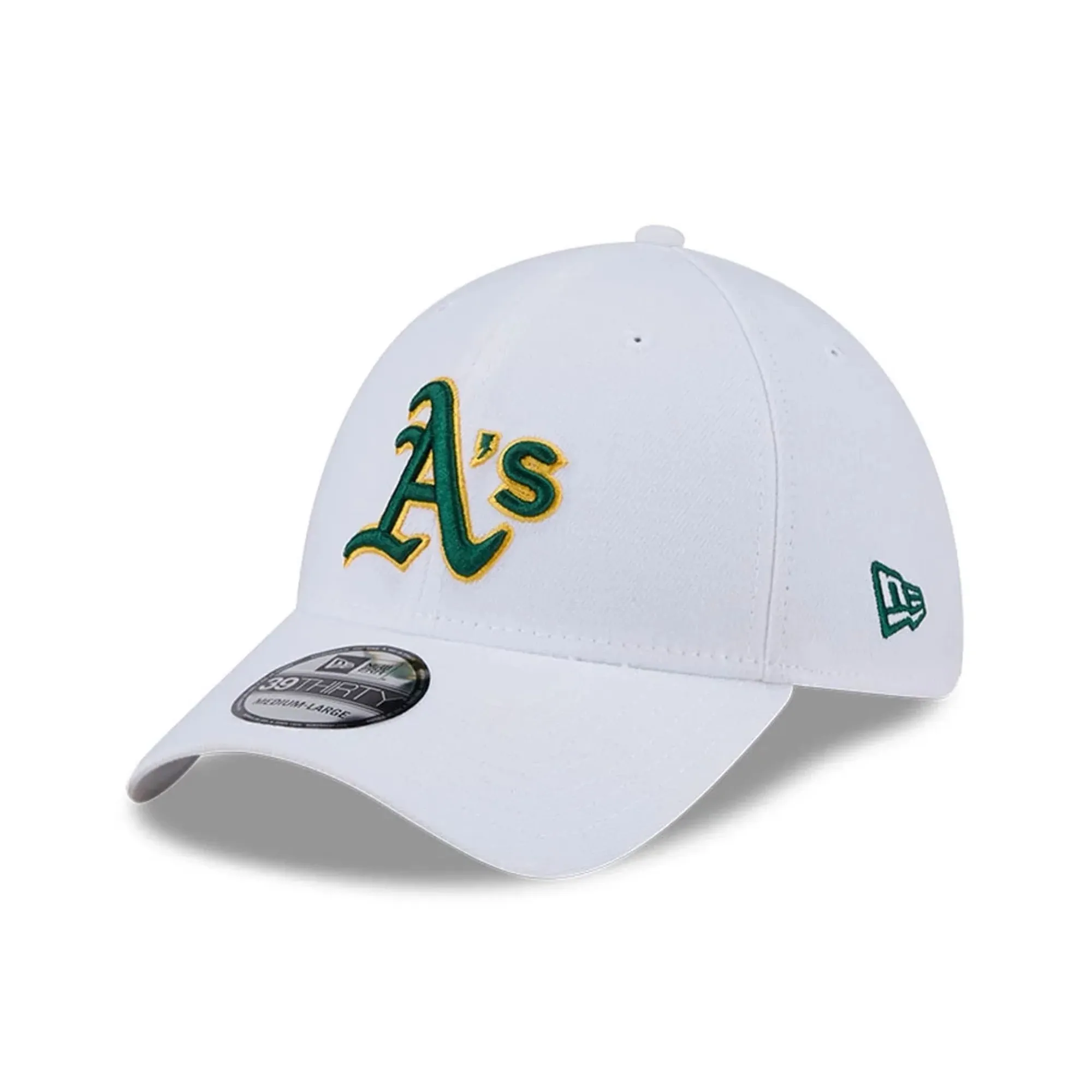 Athletics MLB Evergreen White 39THIRTY Stretch Fit Cap New Era Cap adult unisex