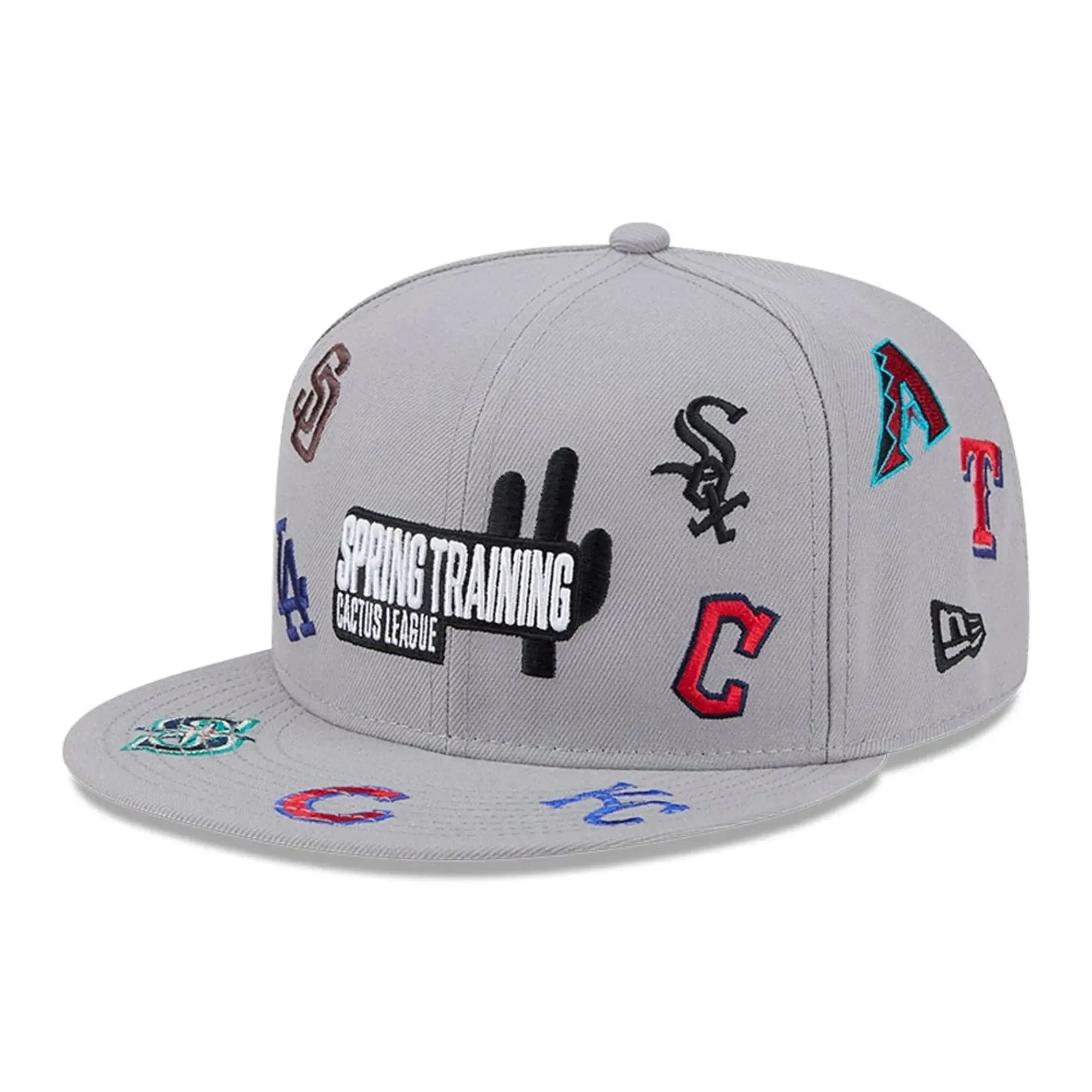 Cactus League Logo MLB Scattered Grey 9FIFTY Snapback Adjustable Cap New Era Cap adult unisex