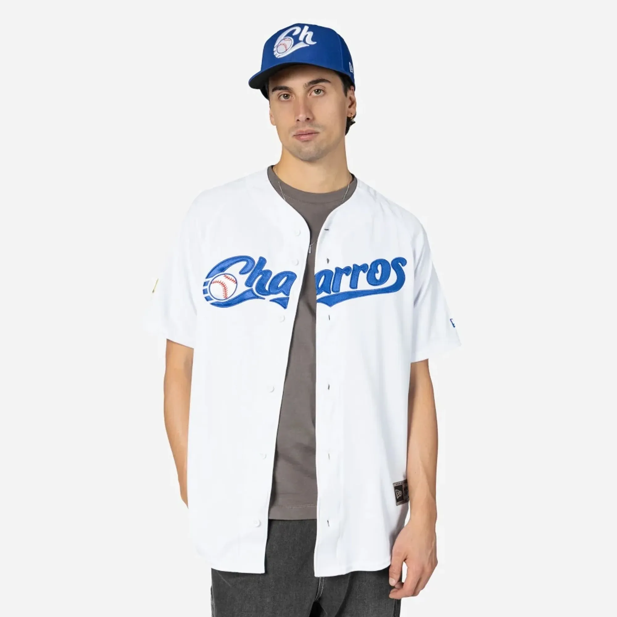 Charros De Jalisco Mexico LMB On Field White On-Field Jersey New Era Cap adult unisex