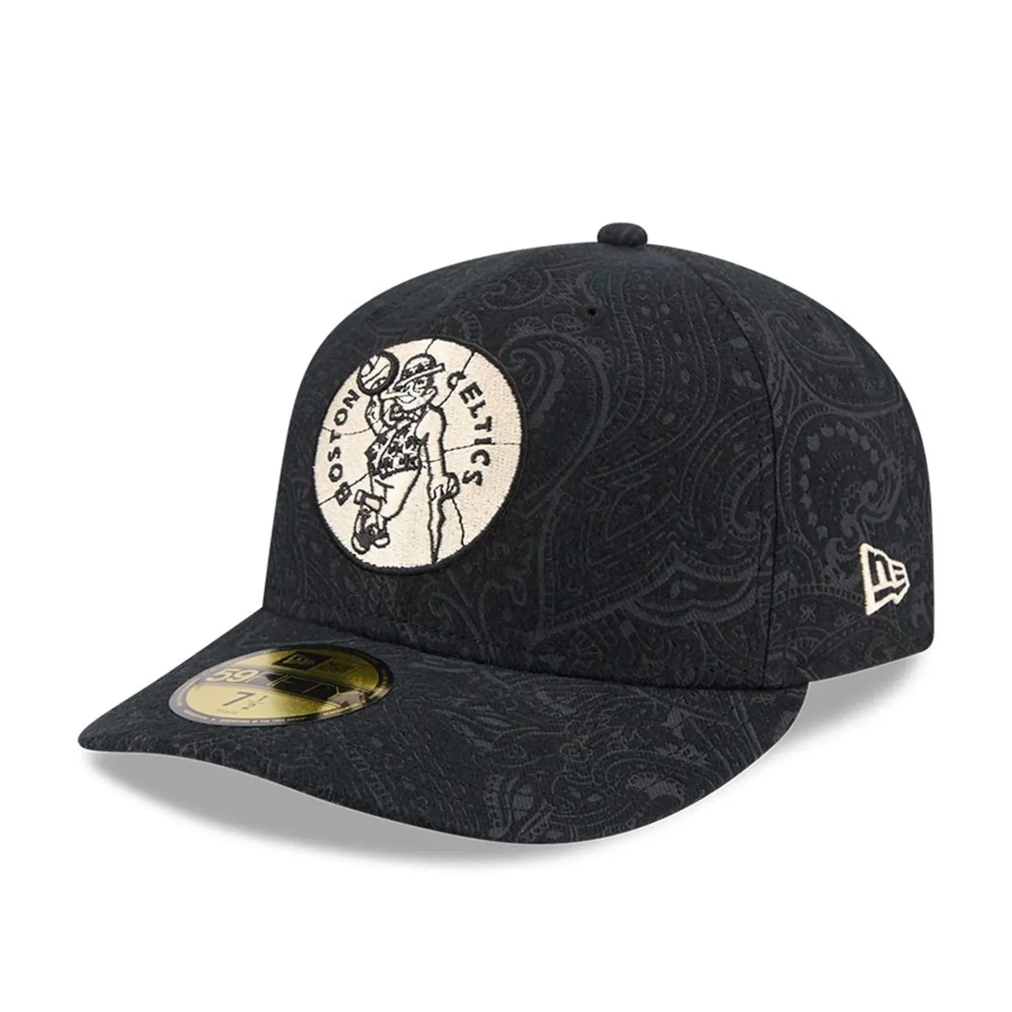 Boston Celtics NBA Brushed Cotton Black 59FIFTY Fitted Cap New Era Cap adult unisex