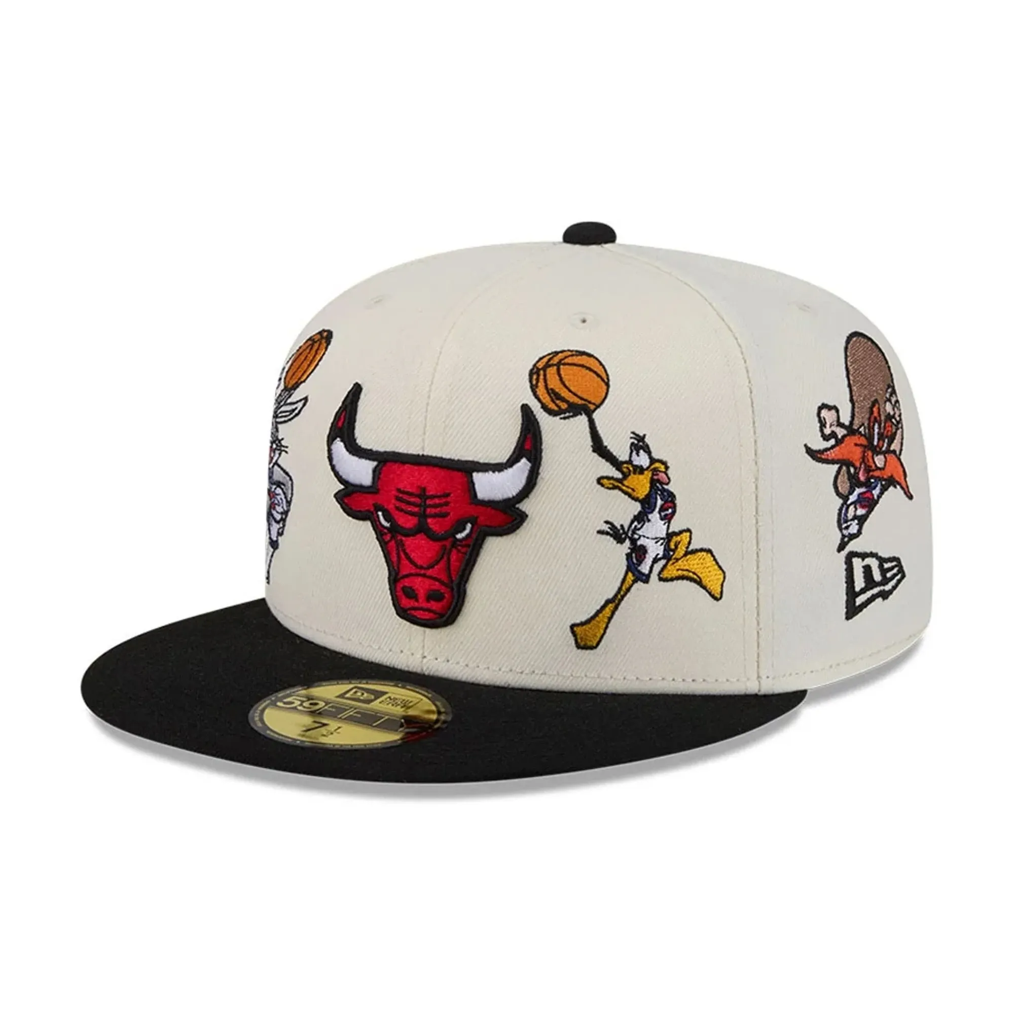 Chicago Bulls Space Jam Tune Squad White 59FIFTY Fitted Cap New Era Cap adult unisex