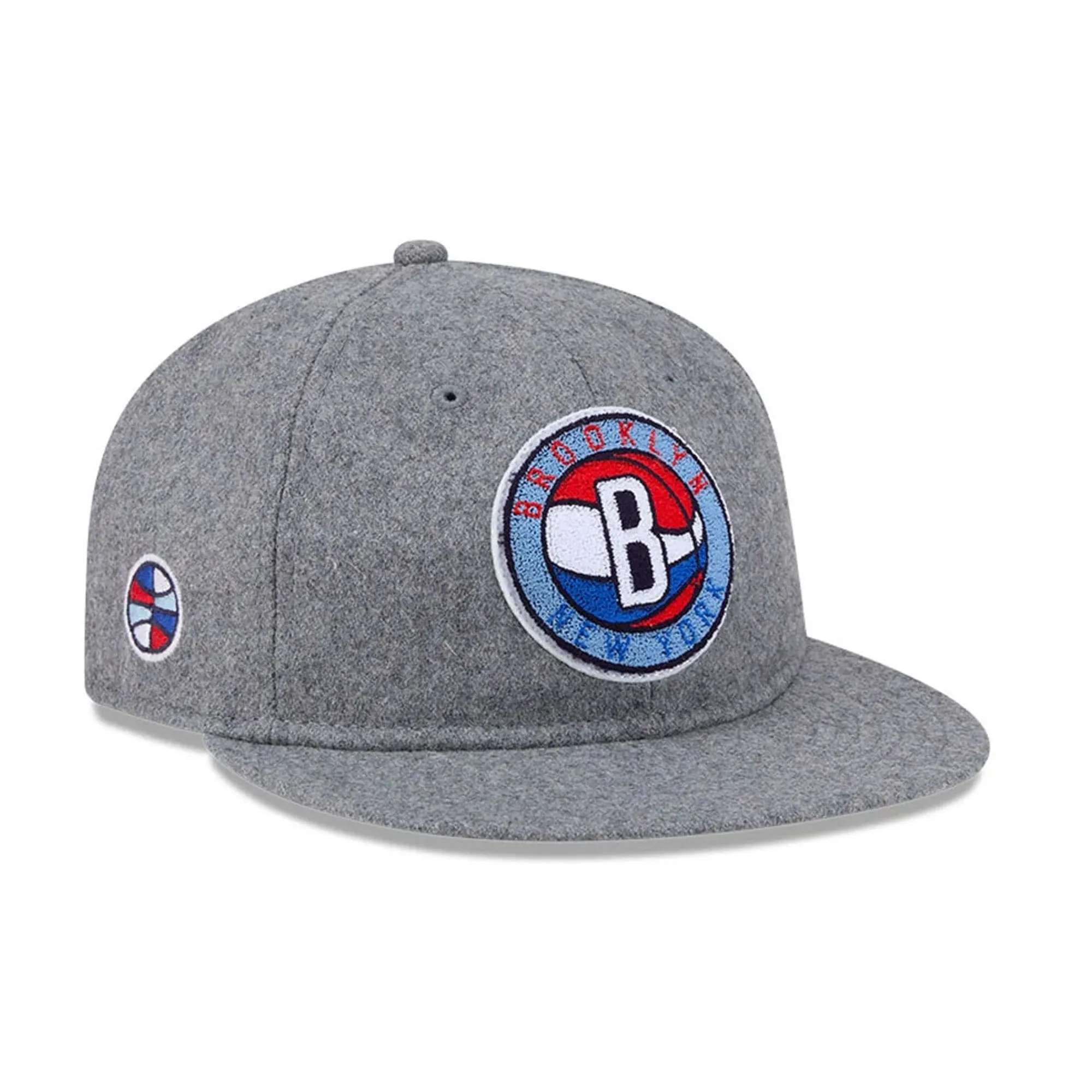 Brooklyn Nets NBA Chenille Woven Grey Retro Crown 9FIFTY Adjustable Cap New Era Cap adult unisex