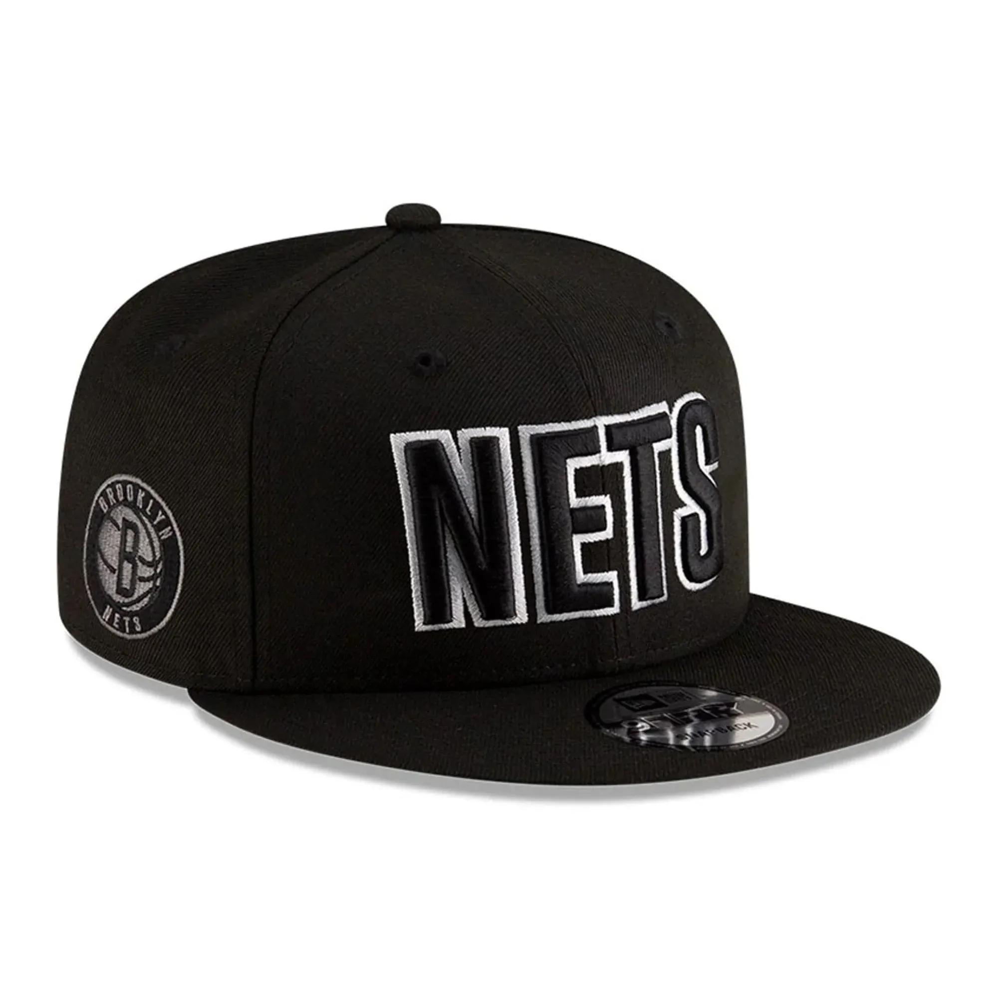 Brooklyn Nets NBA Statement Black 9FIFTY Snapback Adjustable Cap New Era Cap adult unisex