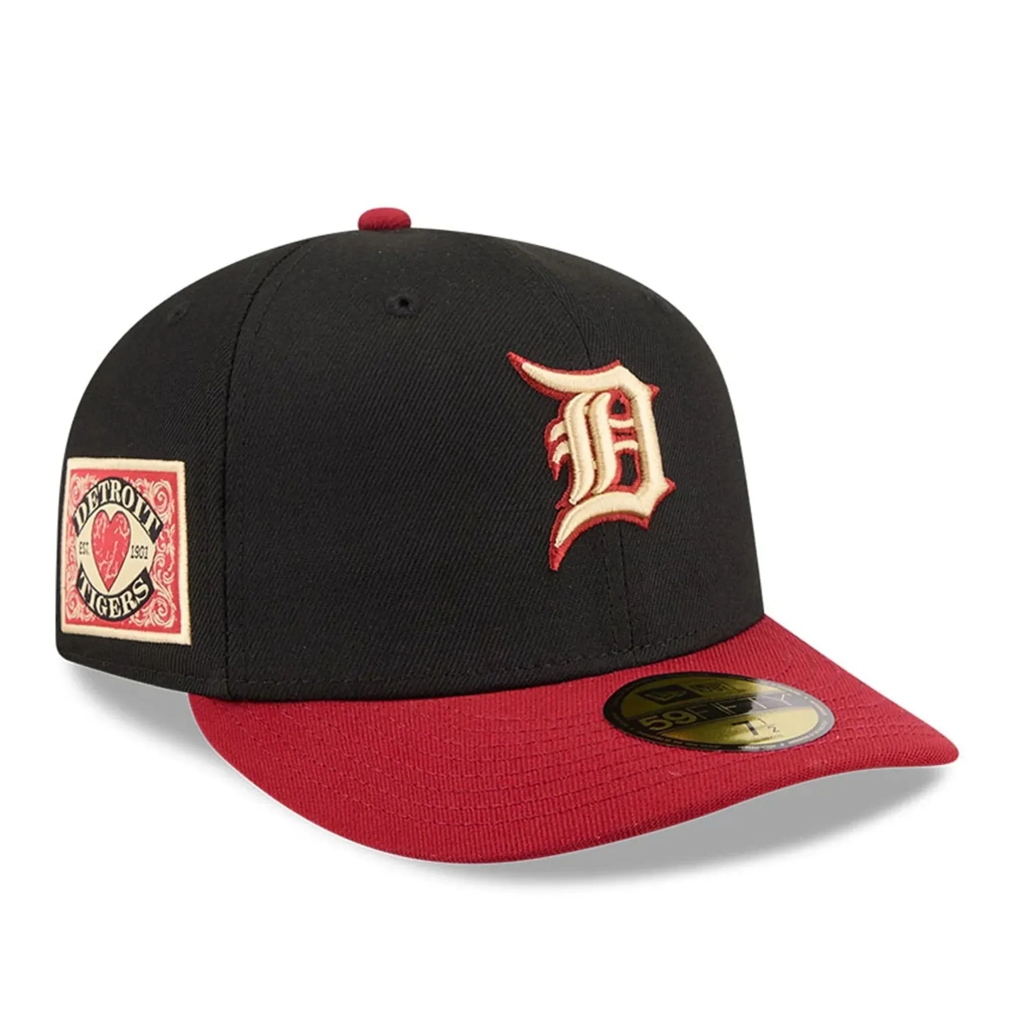 Detroit Tigers MLB Team Cards Black 59FIFTY Fitted Cap New Era Cap adult unisex