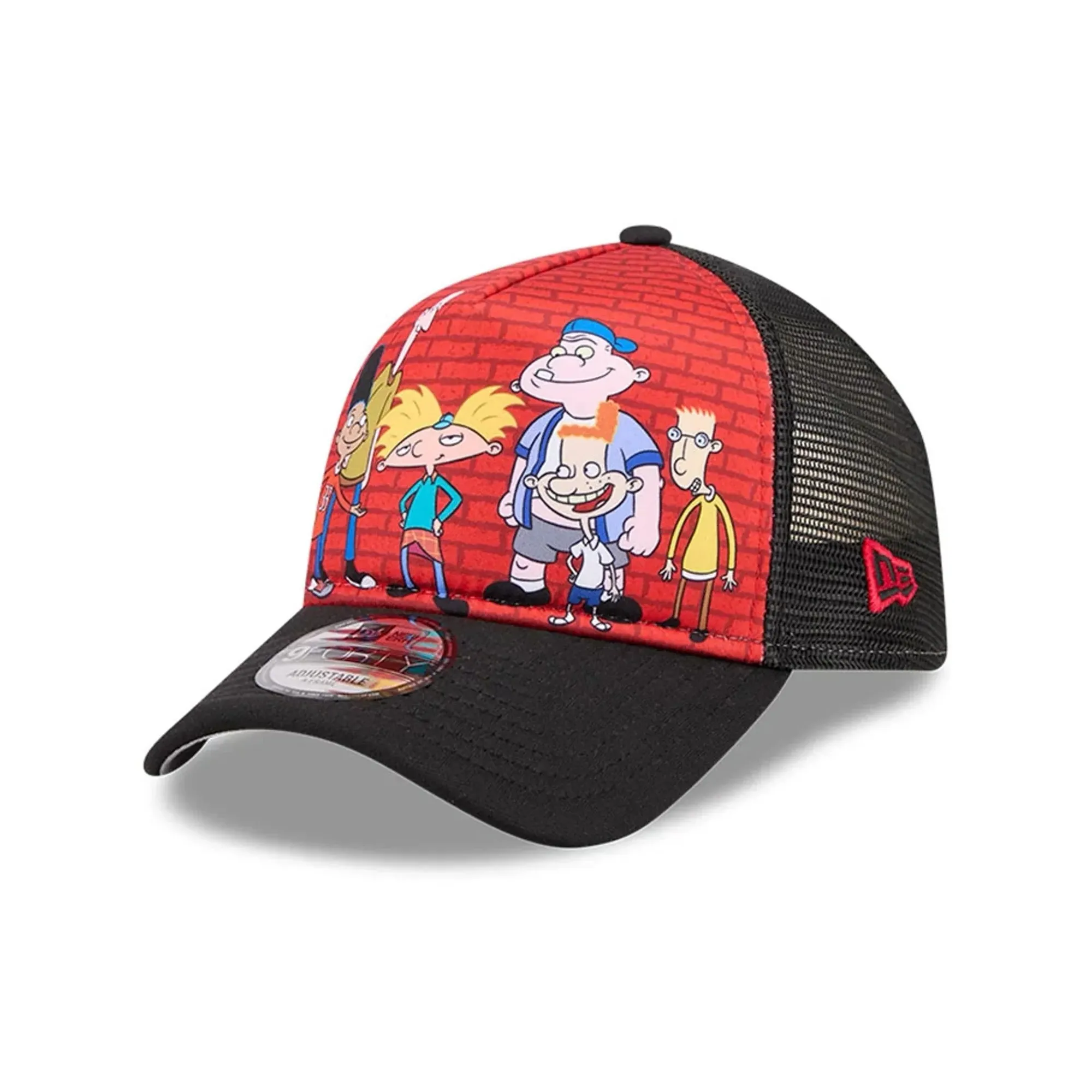 Hey Arnold Graphic Black 9FORTY A-Frame Trucker Adjustable Cap New Era Cap adult unisex