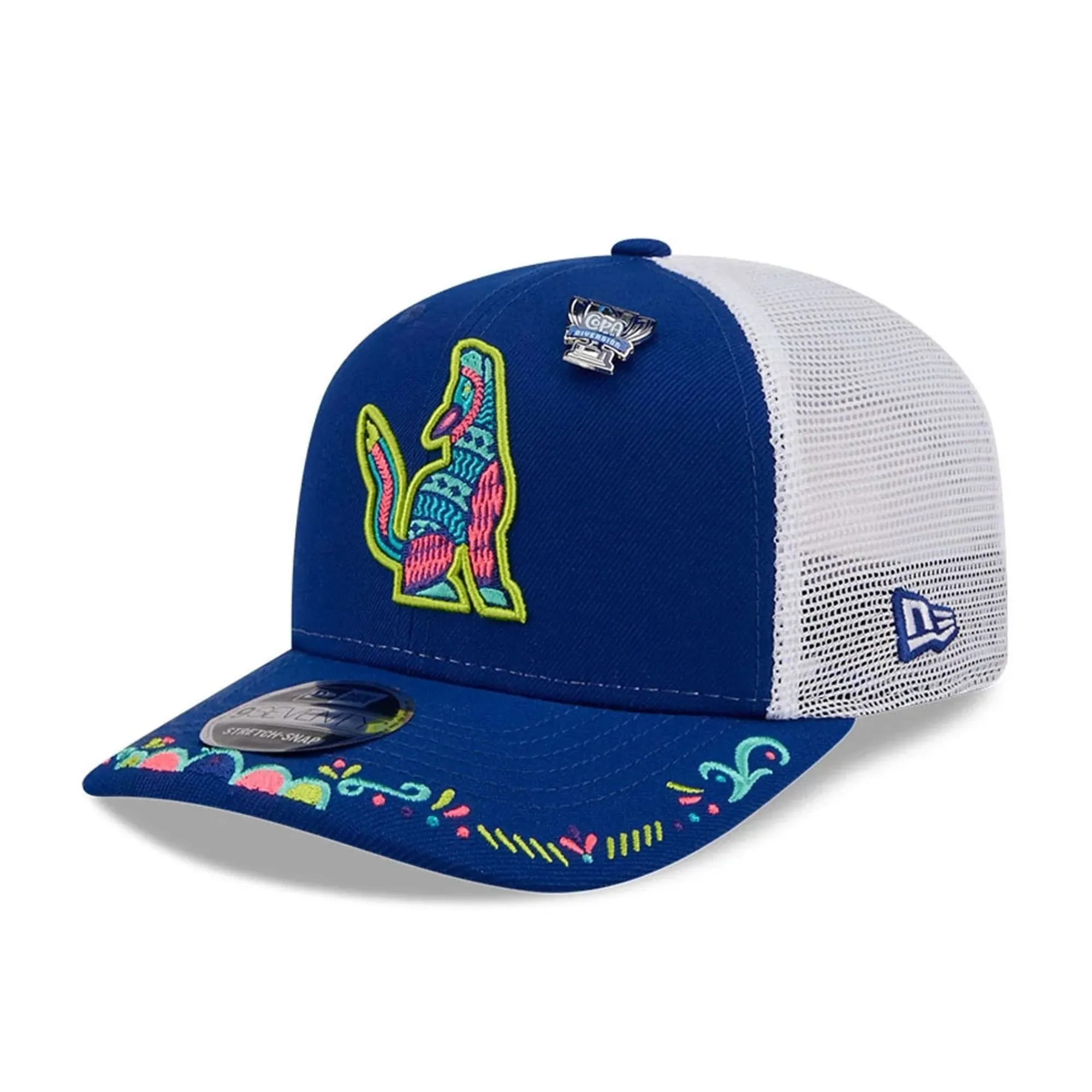 Hillsboro Hops MiLB La Copa 2026 Blue 9SEVENTY Stretch Snap Adjustable Cap New Era Cap adult unisex