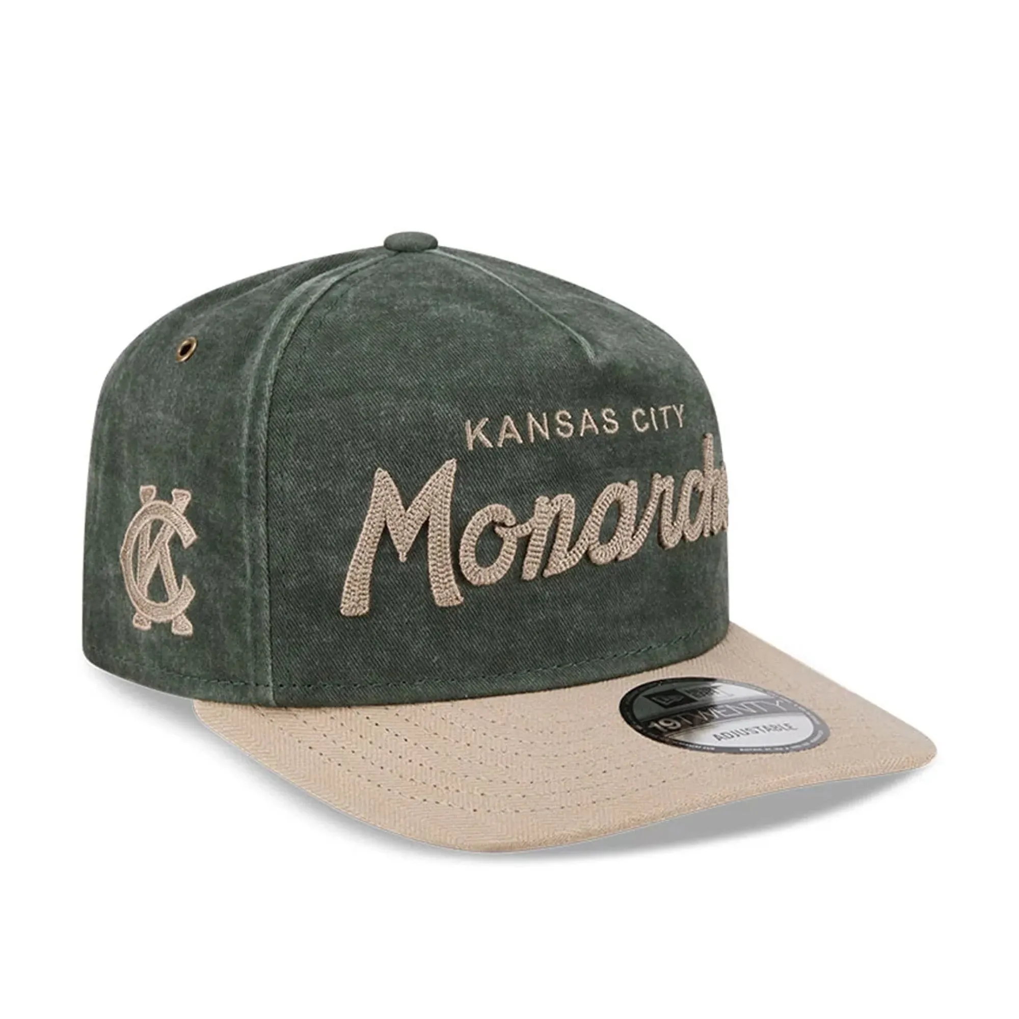 Kansas City Monarchs MLB Negro League Dark Green 19TWENTY Adjustable Cap New Era Cap adult unisex