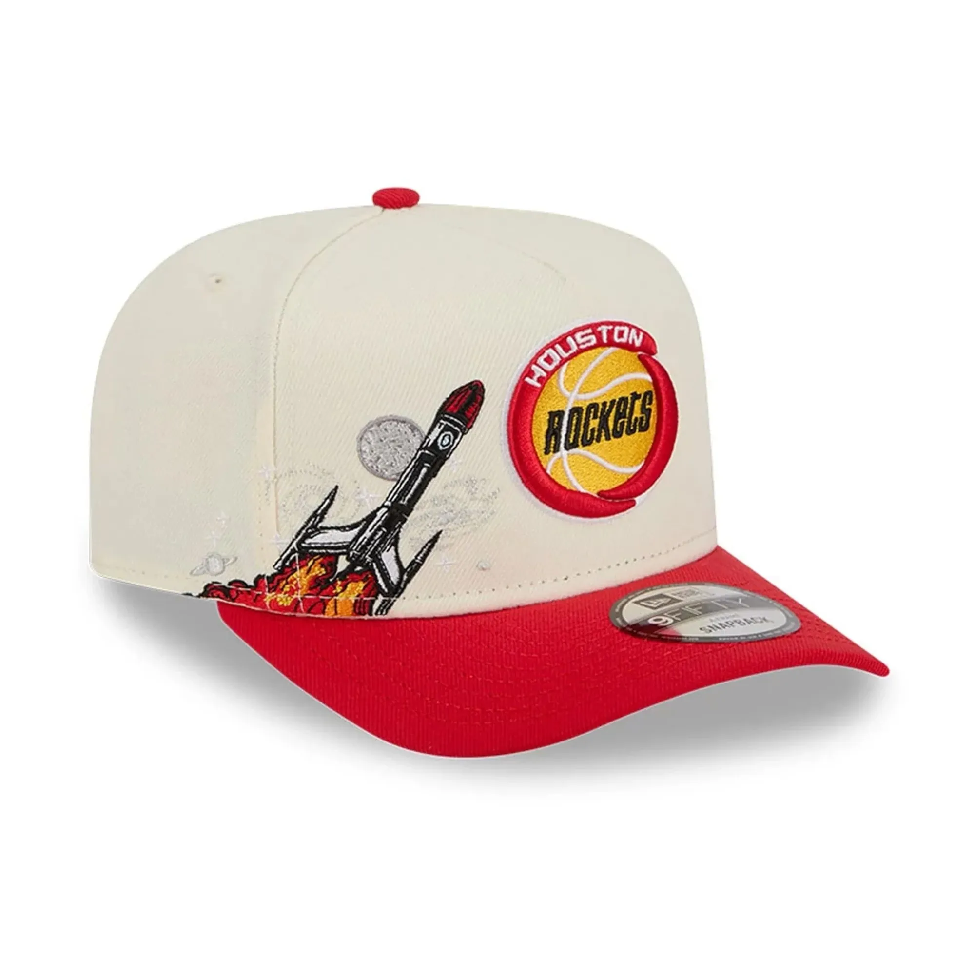 Houston Rockets NBA Red 9FIFTY A-Frame Snapback Adjustable Cap New Era Cap adult unisex