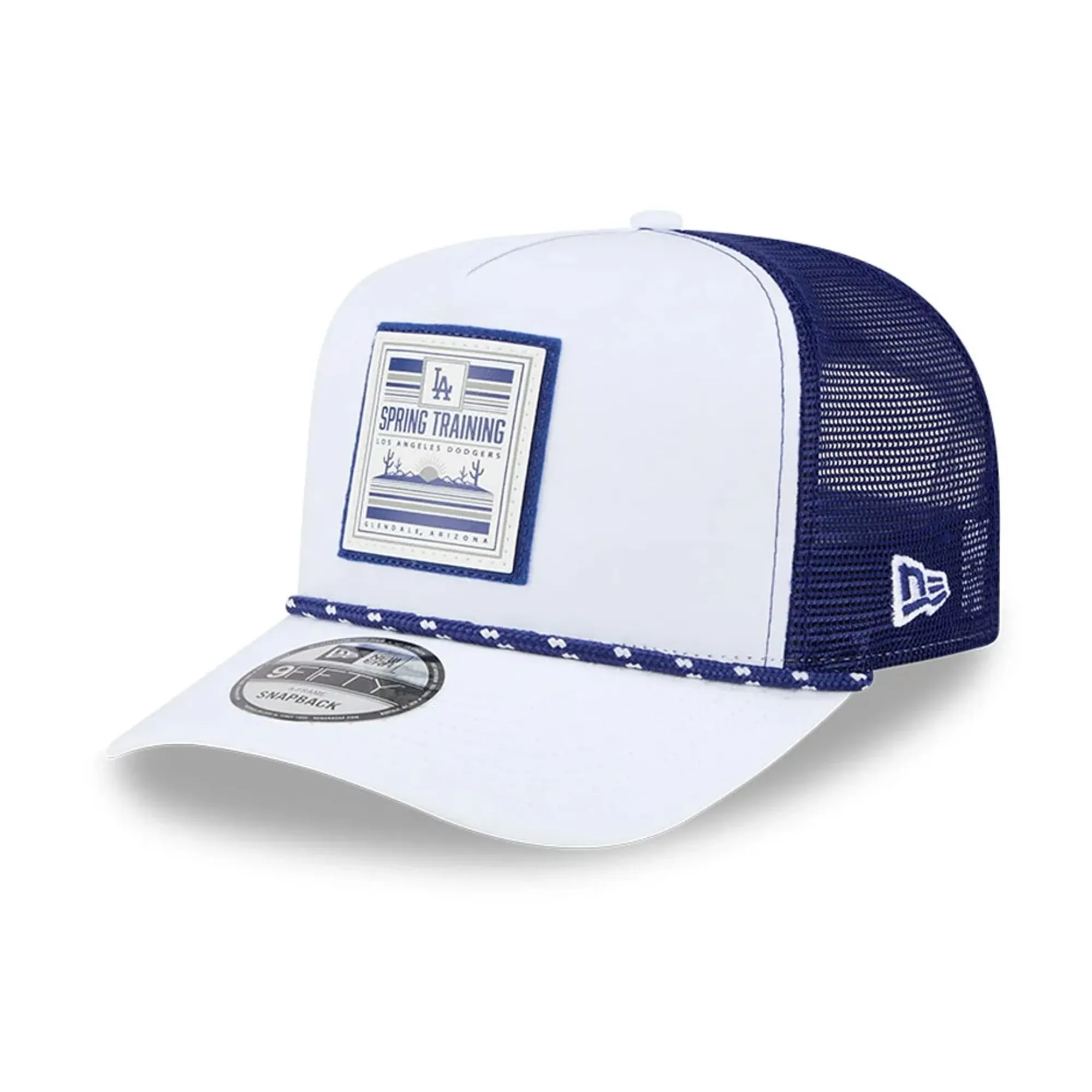 LA Dodgers MLB Lines Dark Blue 9FIFTY A-Frame Snapback Adjustable Cap New Era Cap adult unisex