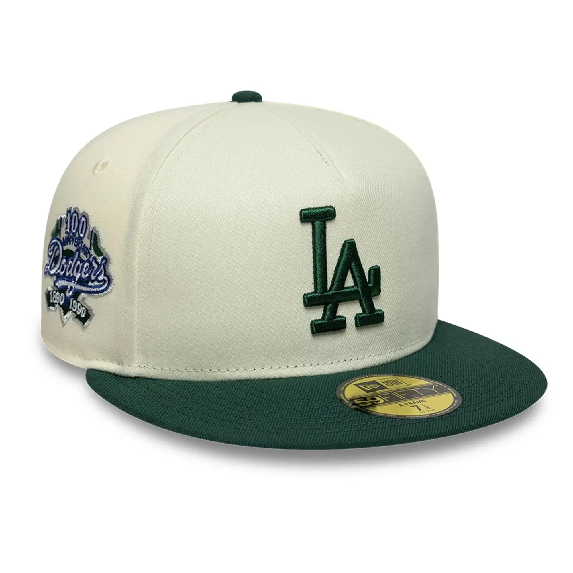 LA Dodgers MLB Cream 59FIFTY A-Frame Fitted Cap New Era Cap adult unisex