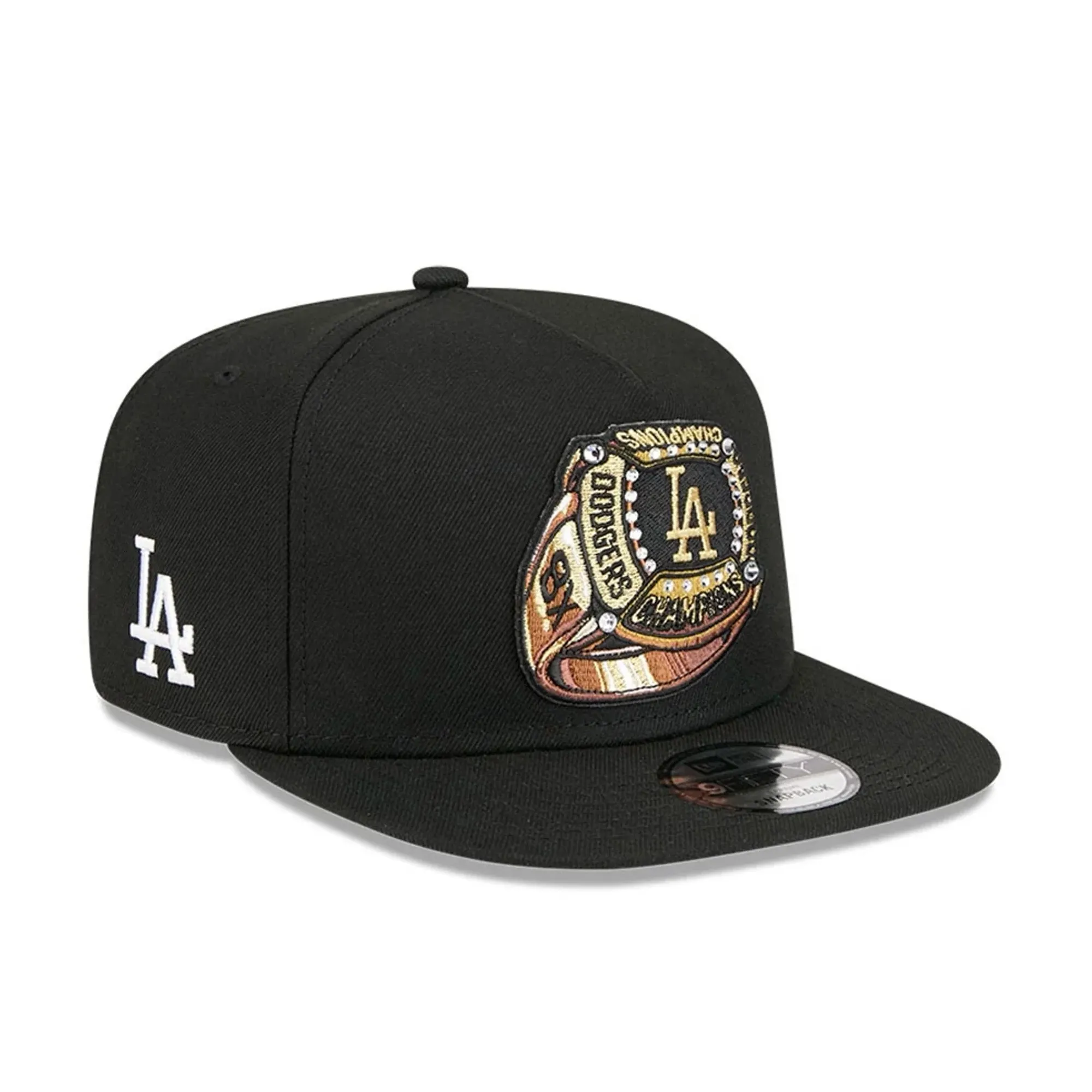 LA Dodgers MLB Ring Black 9FIFTY A-Frame Snapback Adjustable Cap New Era Cap adult unisex