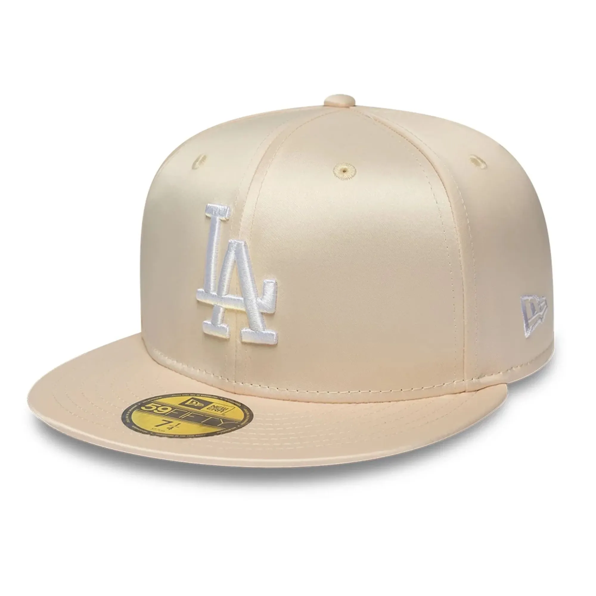 LA Dodgers MLB Satin White 59FIFTY Fitted Cap New Era Cap adult unisex