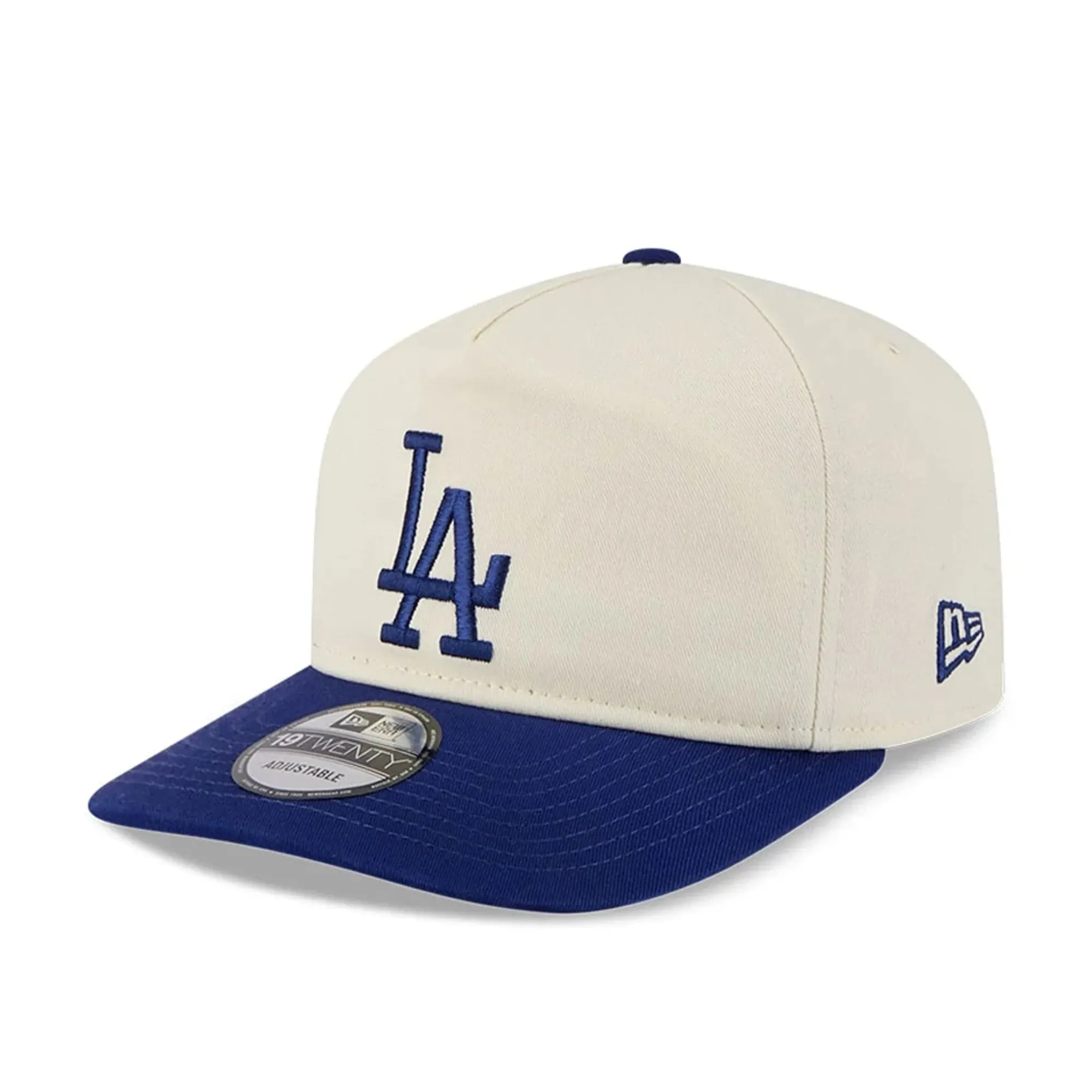 LA Dodgers MLB 2 Tone Washed Cream 19TWENTY Adjustable Cap New Era Cap adult unisex