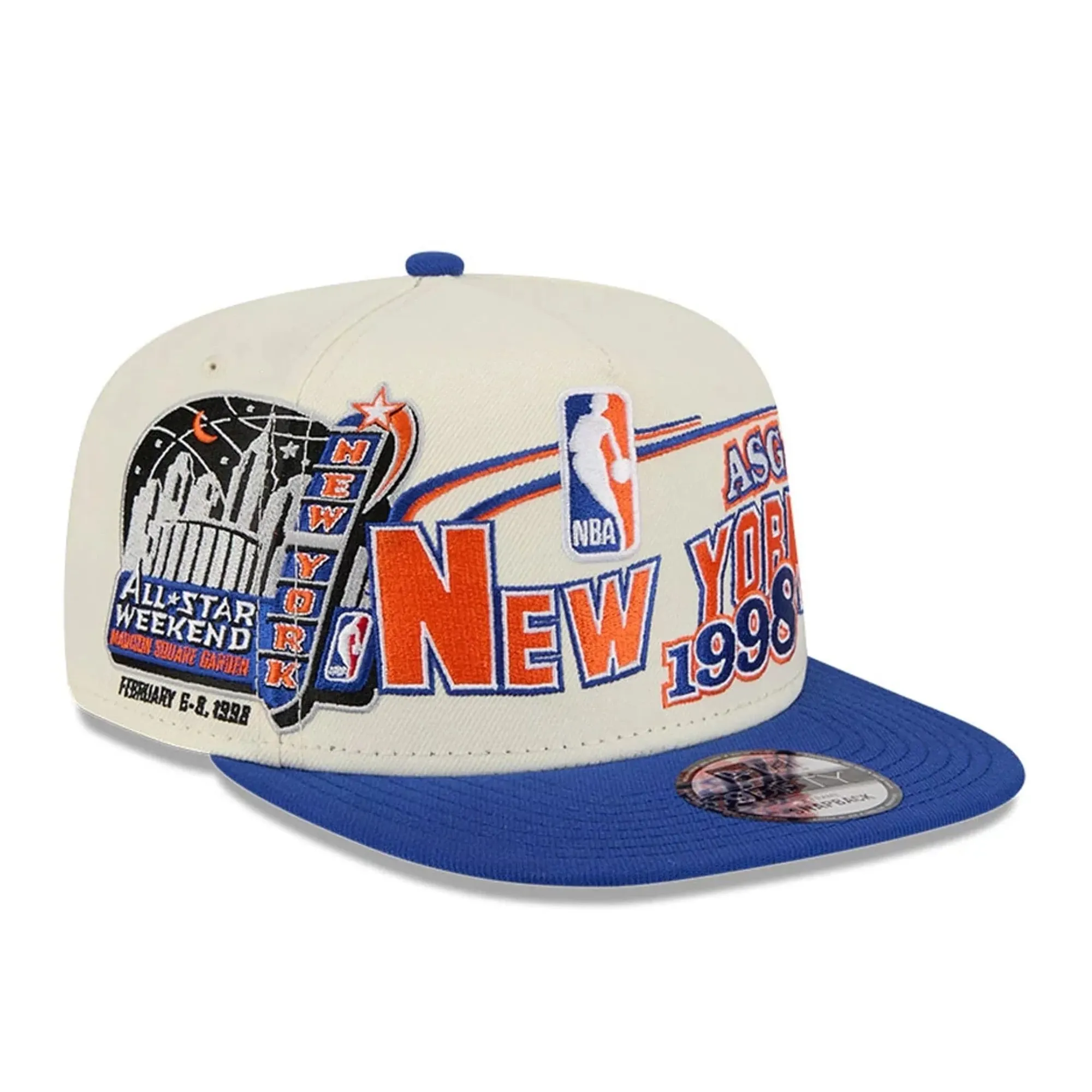 Knicks NBA Hardwood Classic ASG White 9FIFTY A-Frame Snapback Adjustable Cap New Era Cap adult unisex