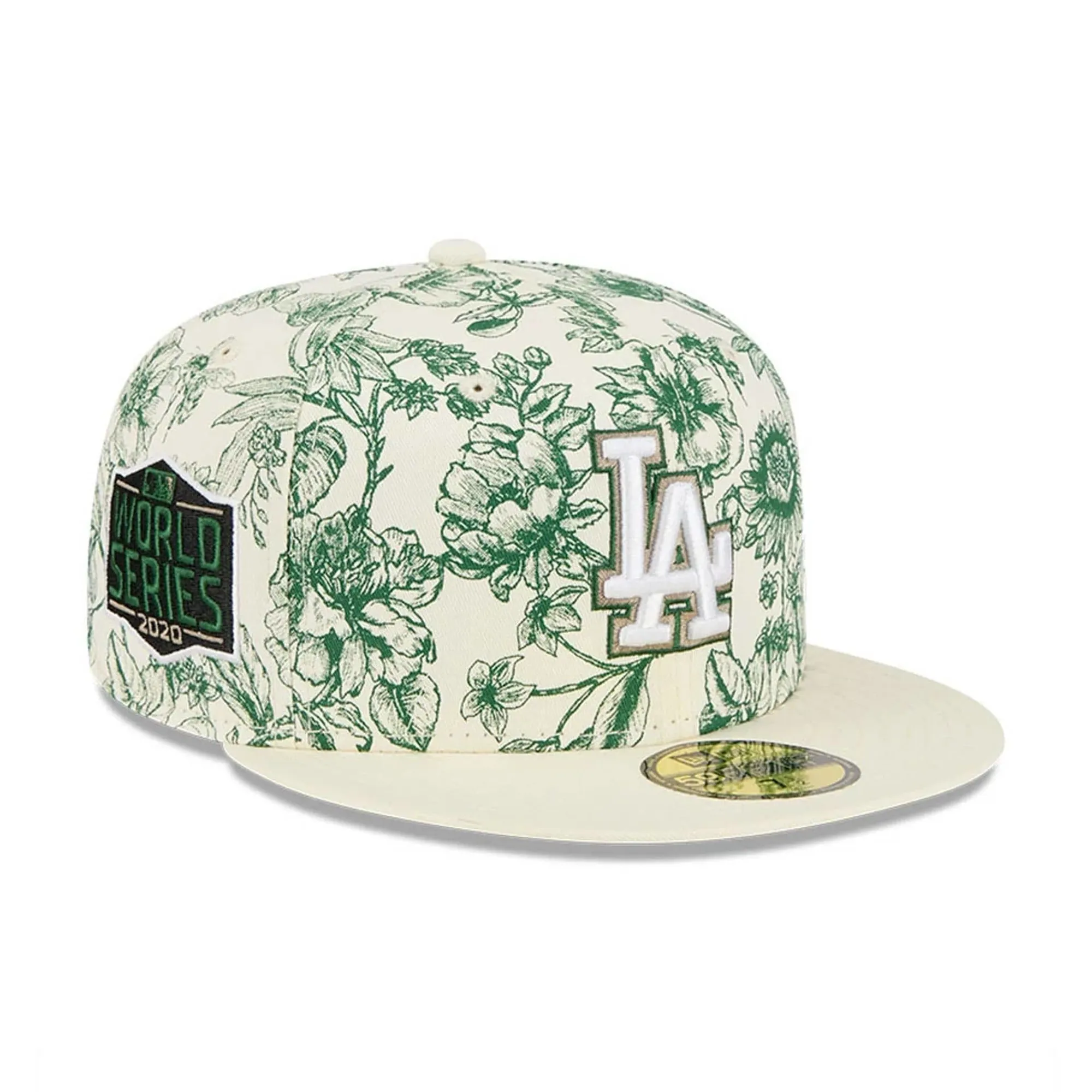 LA Dodgers MLB Spring Floral White 59FIFTY Fitted Cap New Era Cap adult unisex