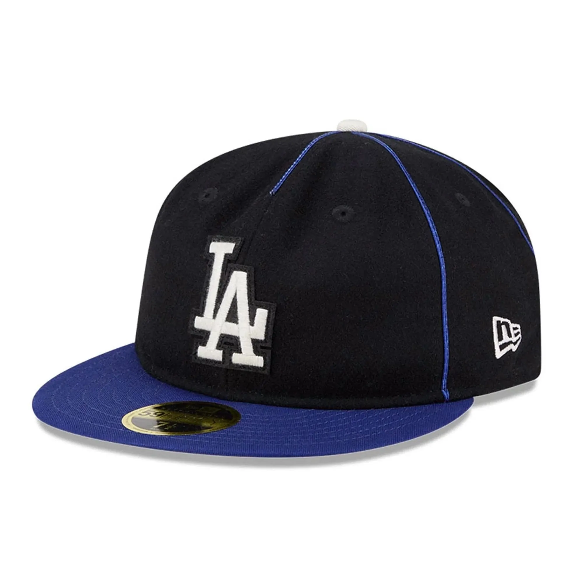 LA Dodgers MLB Felt Logo Dark Blue Retro Crown 59FIFTY Fitted Cap New Era Cap adult unisex