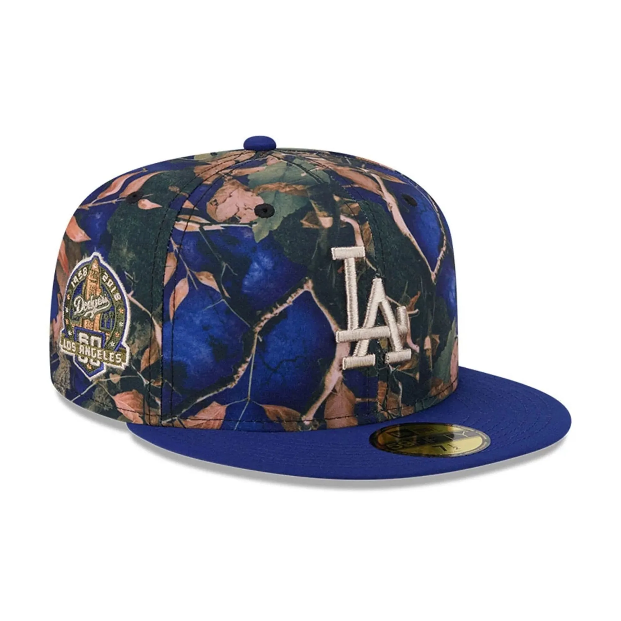 LA Dodgers MLB Leaves Dark Blue 59FIFTY Fitted Cap New Era Cap adult unisex