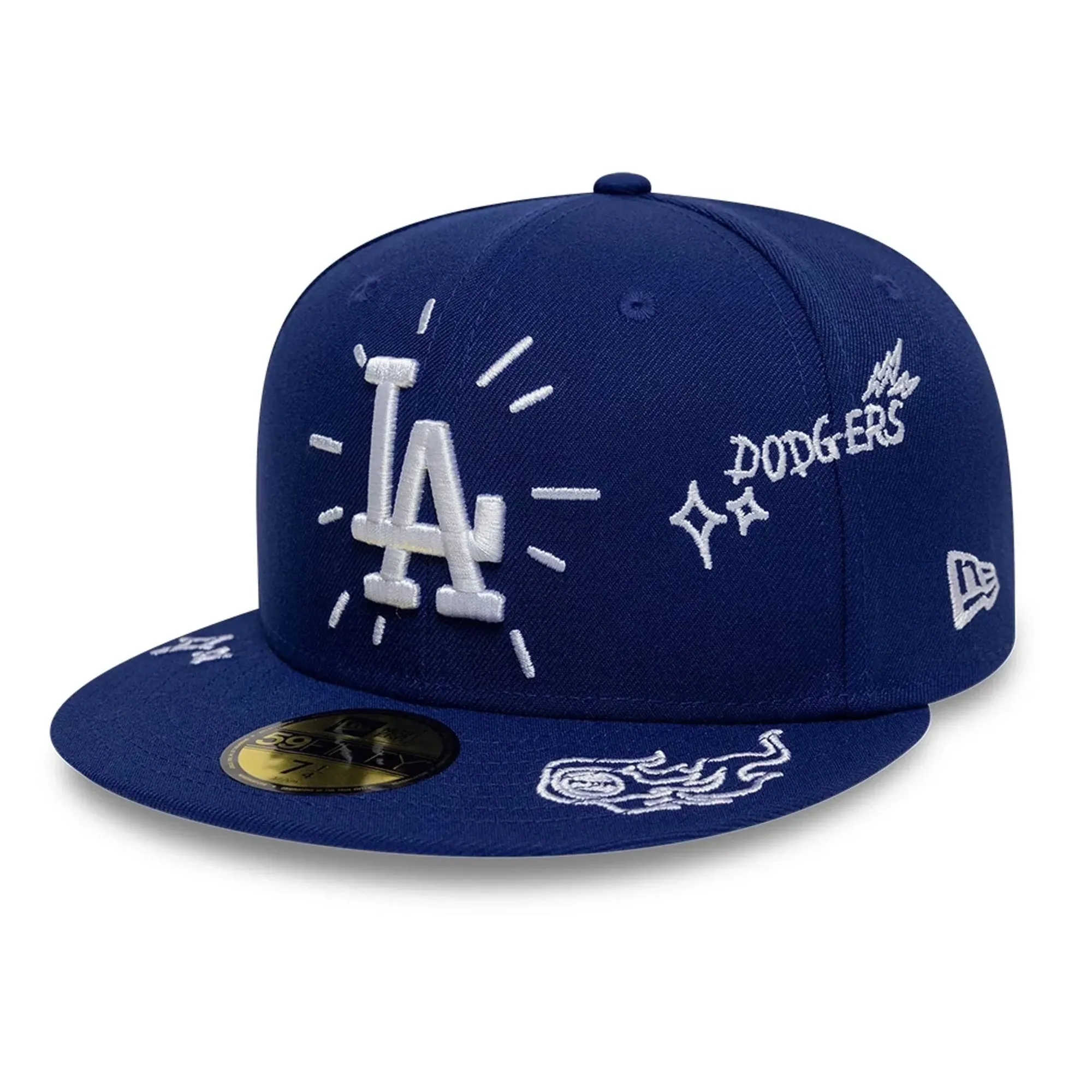 LA Dodgers MLB Scribble Dark Blue 59FIFTY Fitted Cap New Era Cap adult unisex