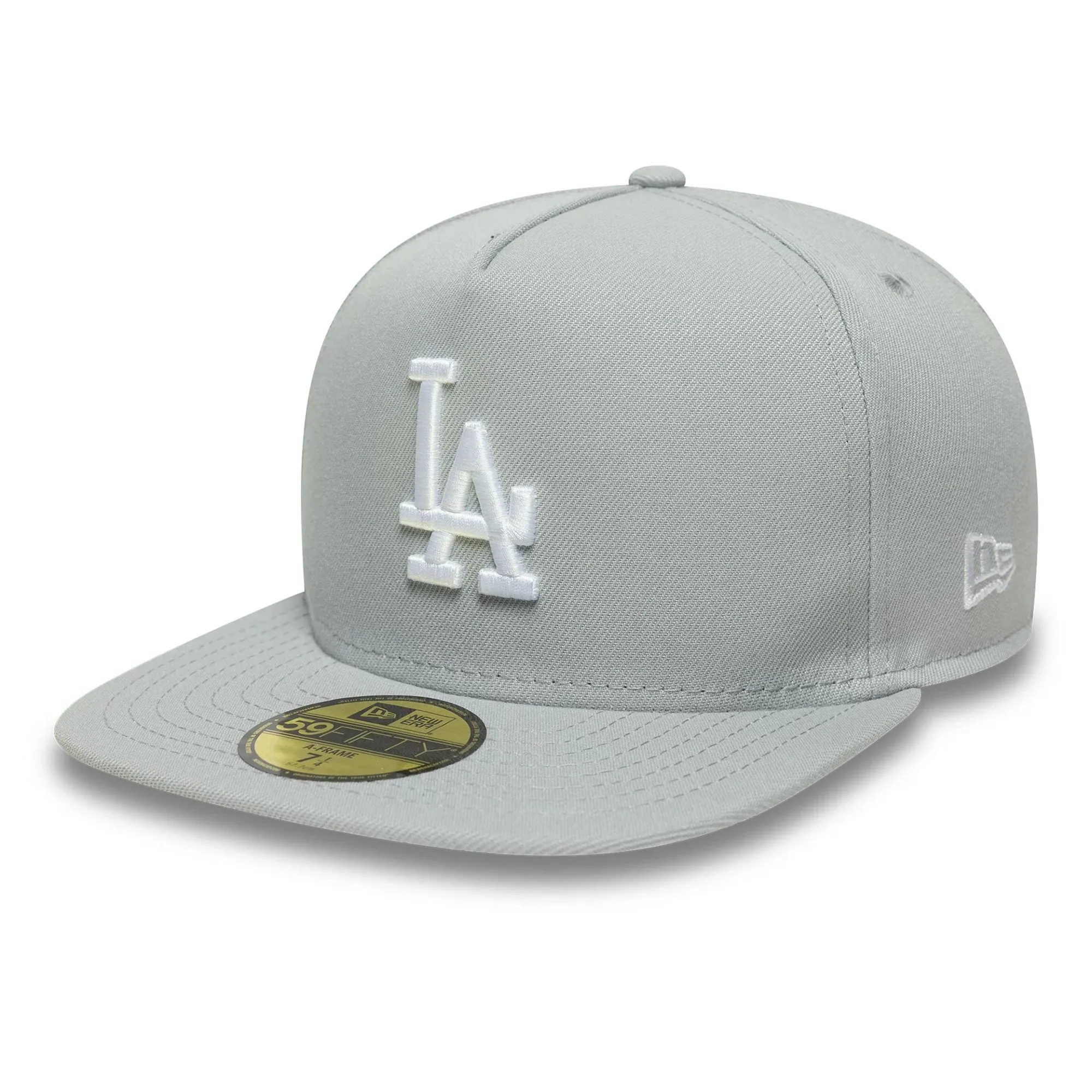 LA Dodgers MLB Flat Grey 59FIFTY A-Frame Fitted Cap New Era Cap adult unisex