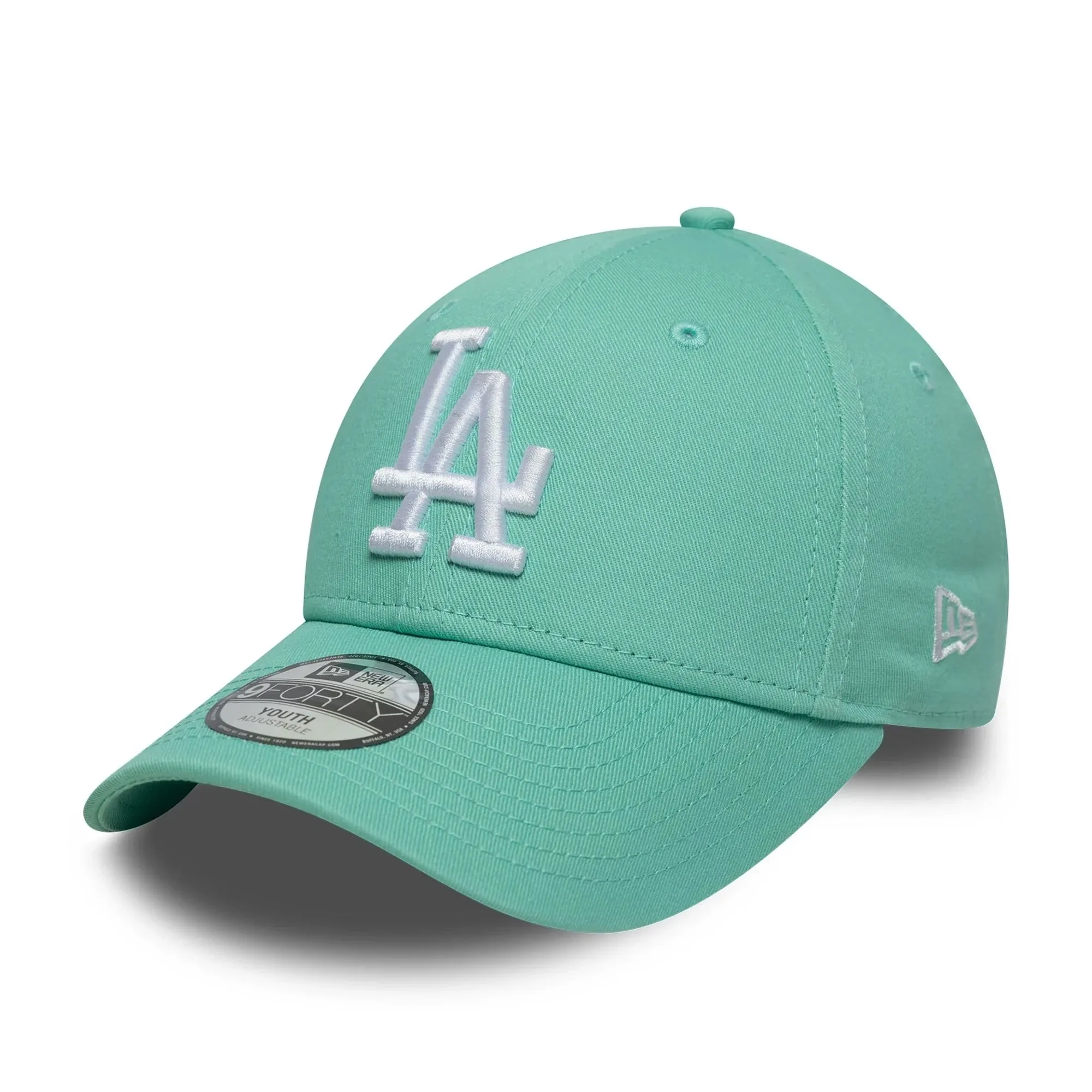 LA Dodgers Youth MLB League Essential Pastel Green 9FORTY Cap New Era Cap adult unisex