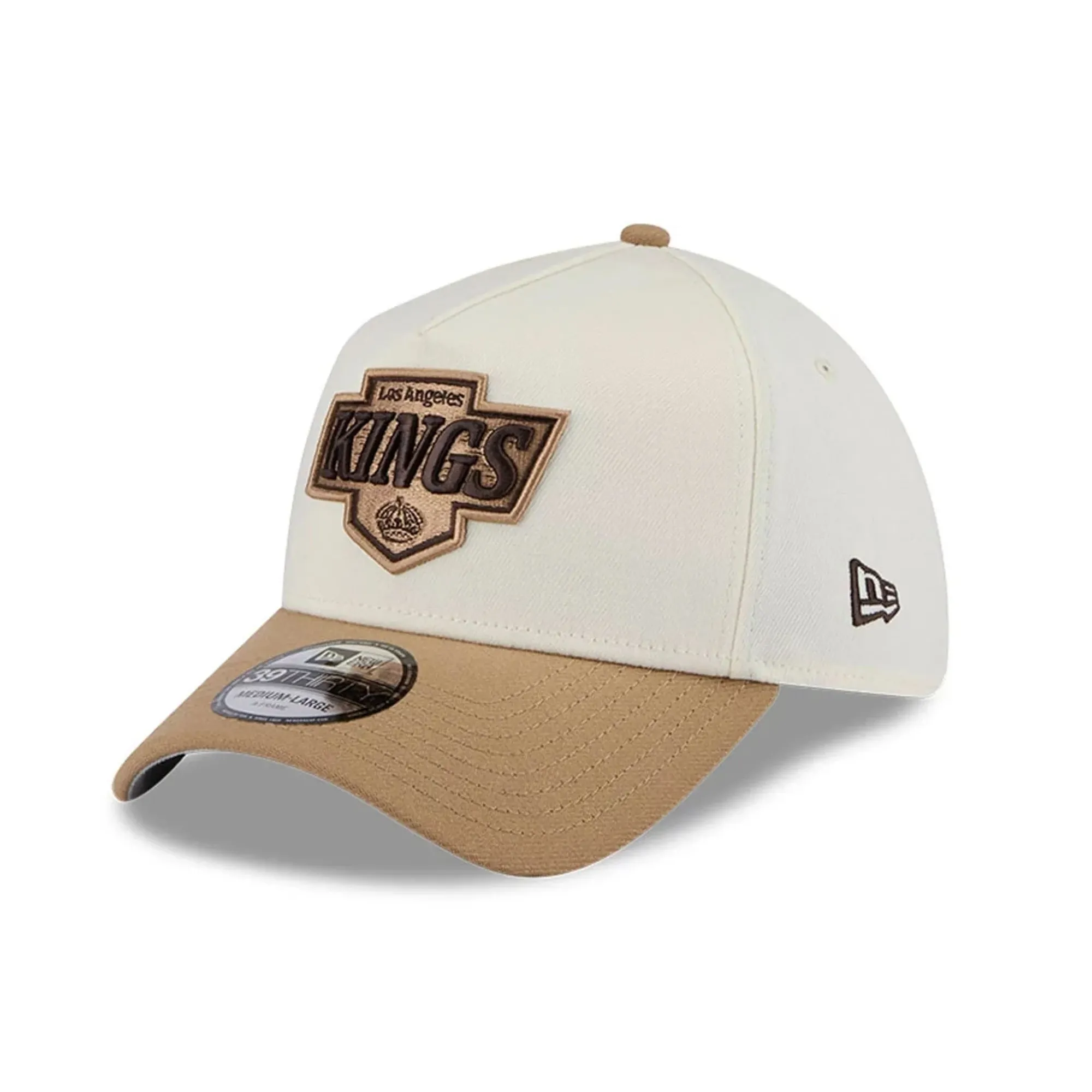 LA Kings NHL Sandy Bay White 39THIRTY A-Frame Stretch Fit Cap New Era Cap adult unisex