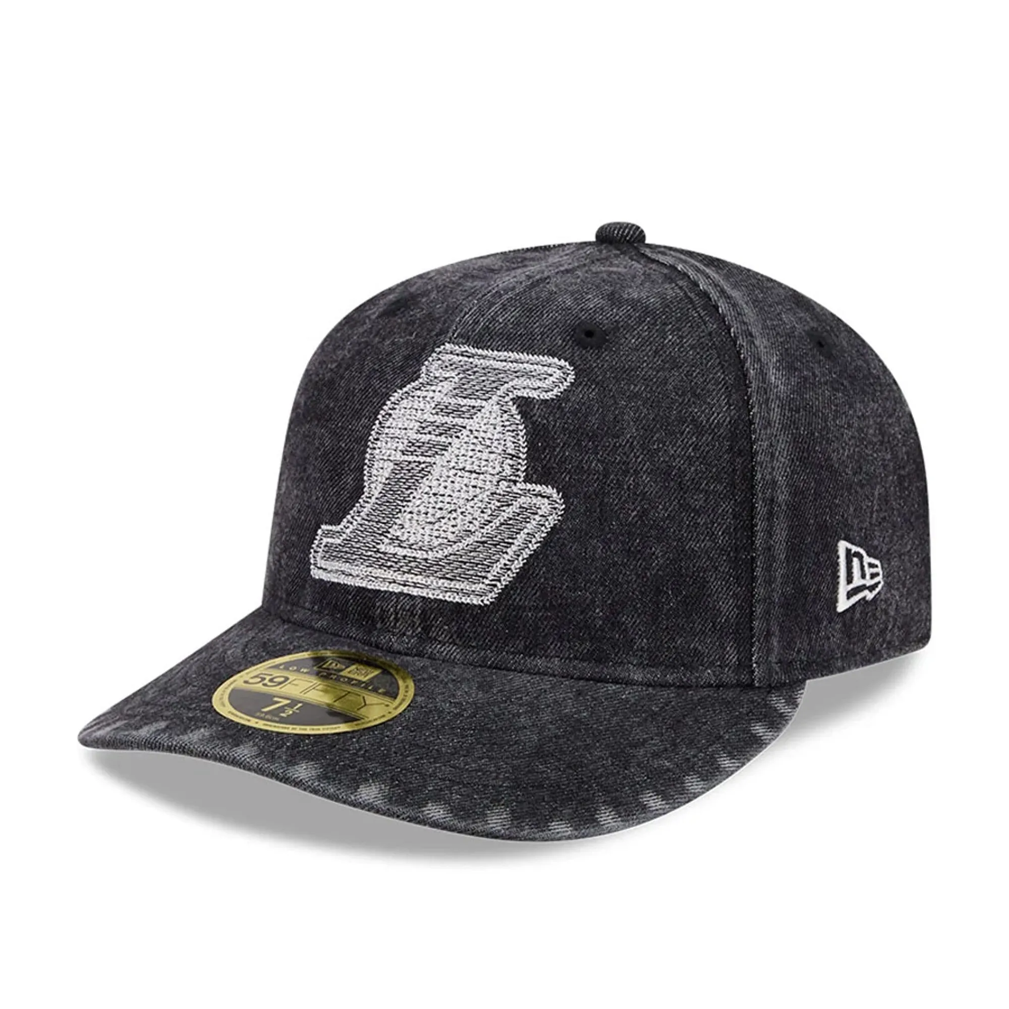 LA Lakers NBA 59FIFTY Day Black Low Profile 59FIFTY Fitted Cap New Era Cap adult unisex