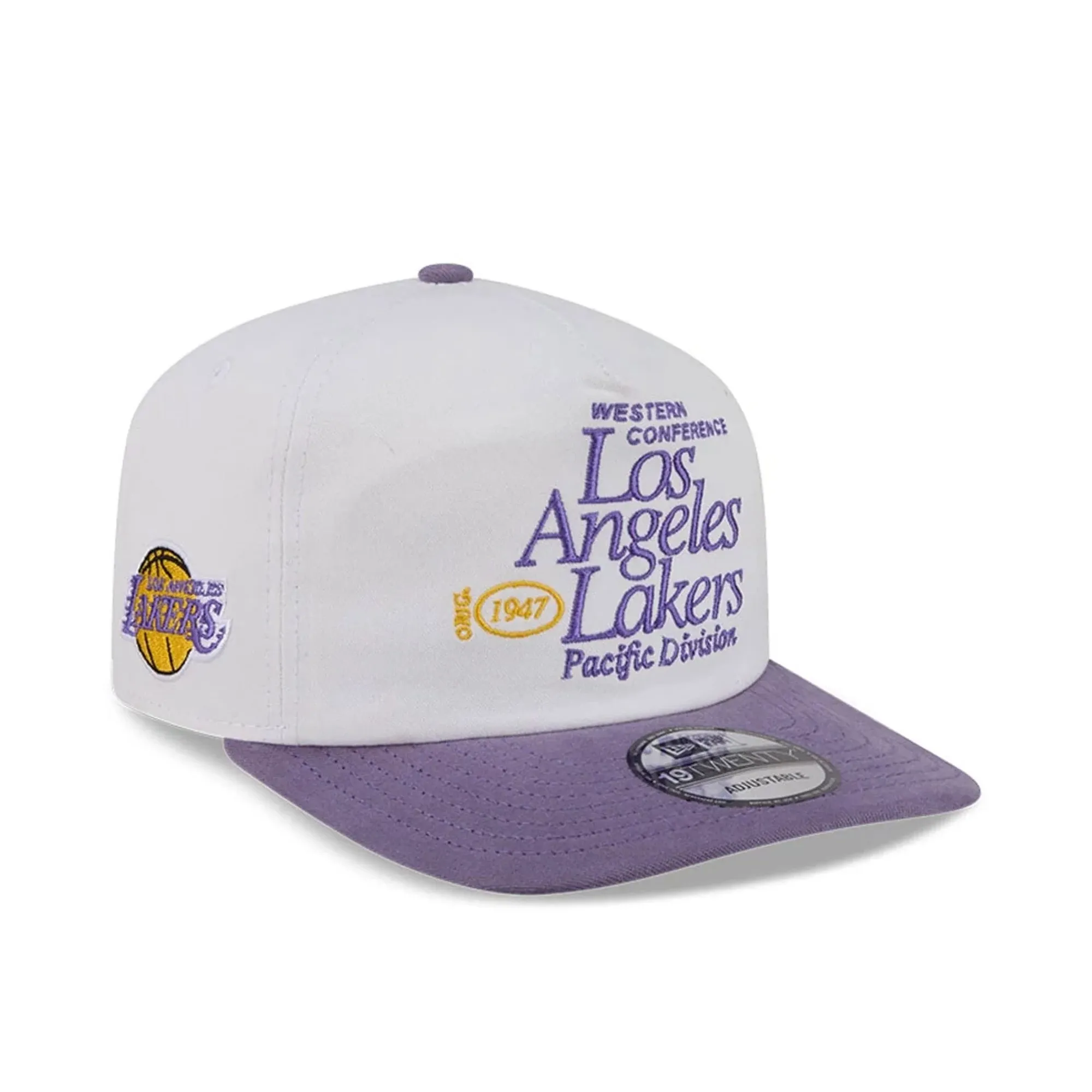LA Lakers NBA Conference White 19TWENTY Adjustable Cap New Era Cap adult unisex